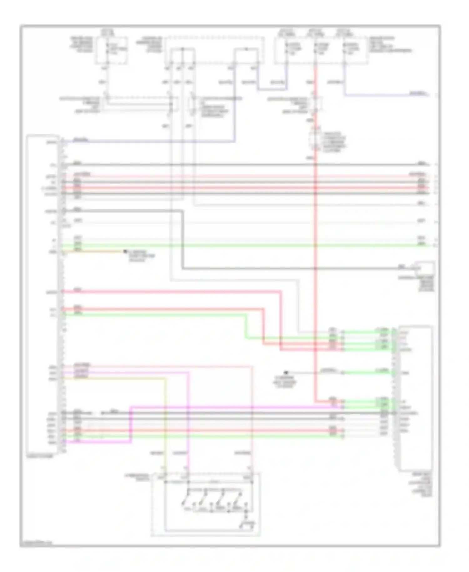 4Runner Toyota IV (2002-2005): 10-speaker system circuit, without navigation (1 of 2)