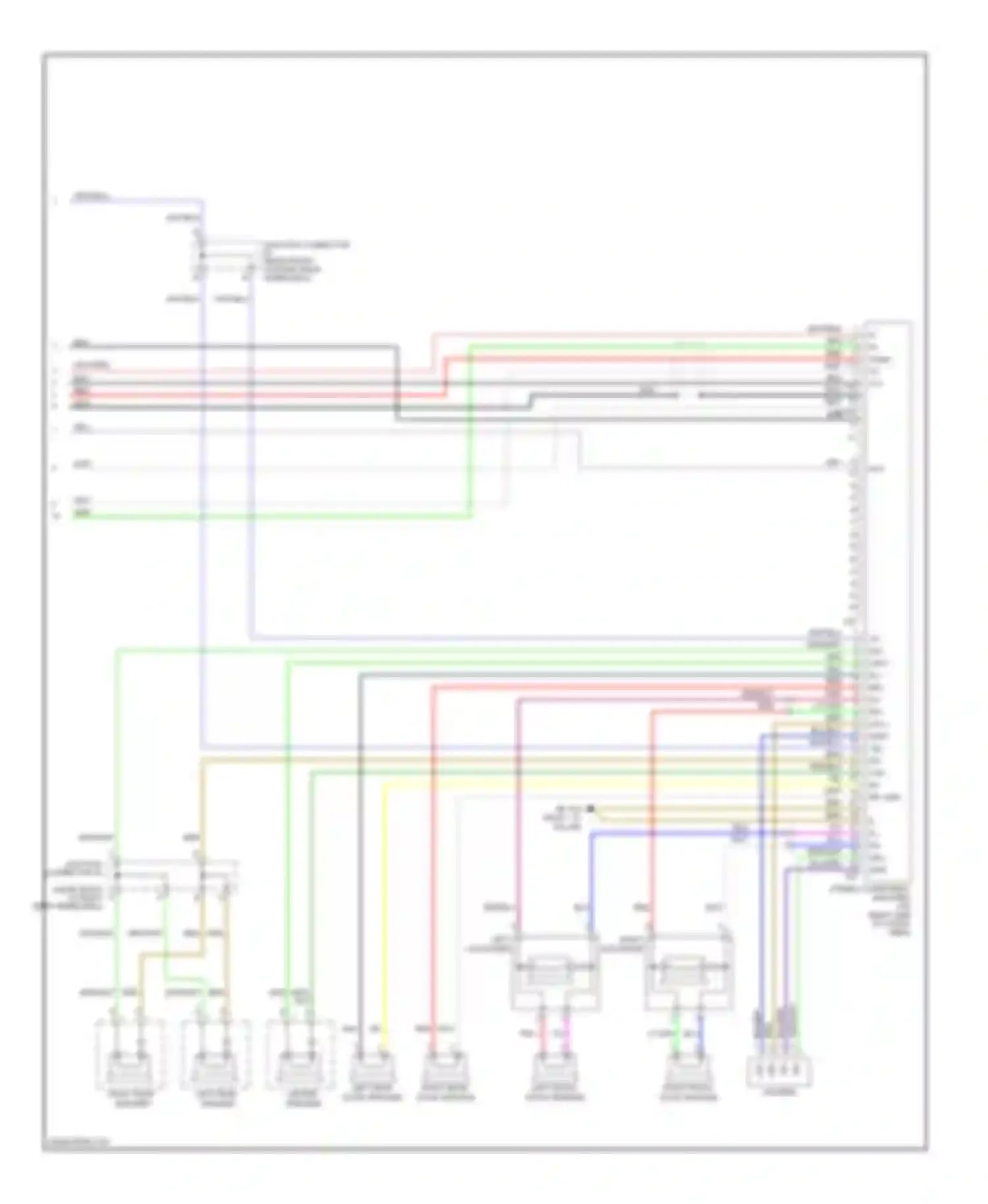 4Runner Toyota IV (2002-2005): 10-speaker system circuit, without navigation (2 of 2)
