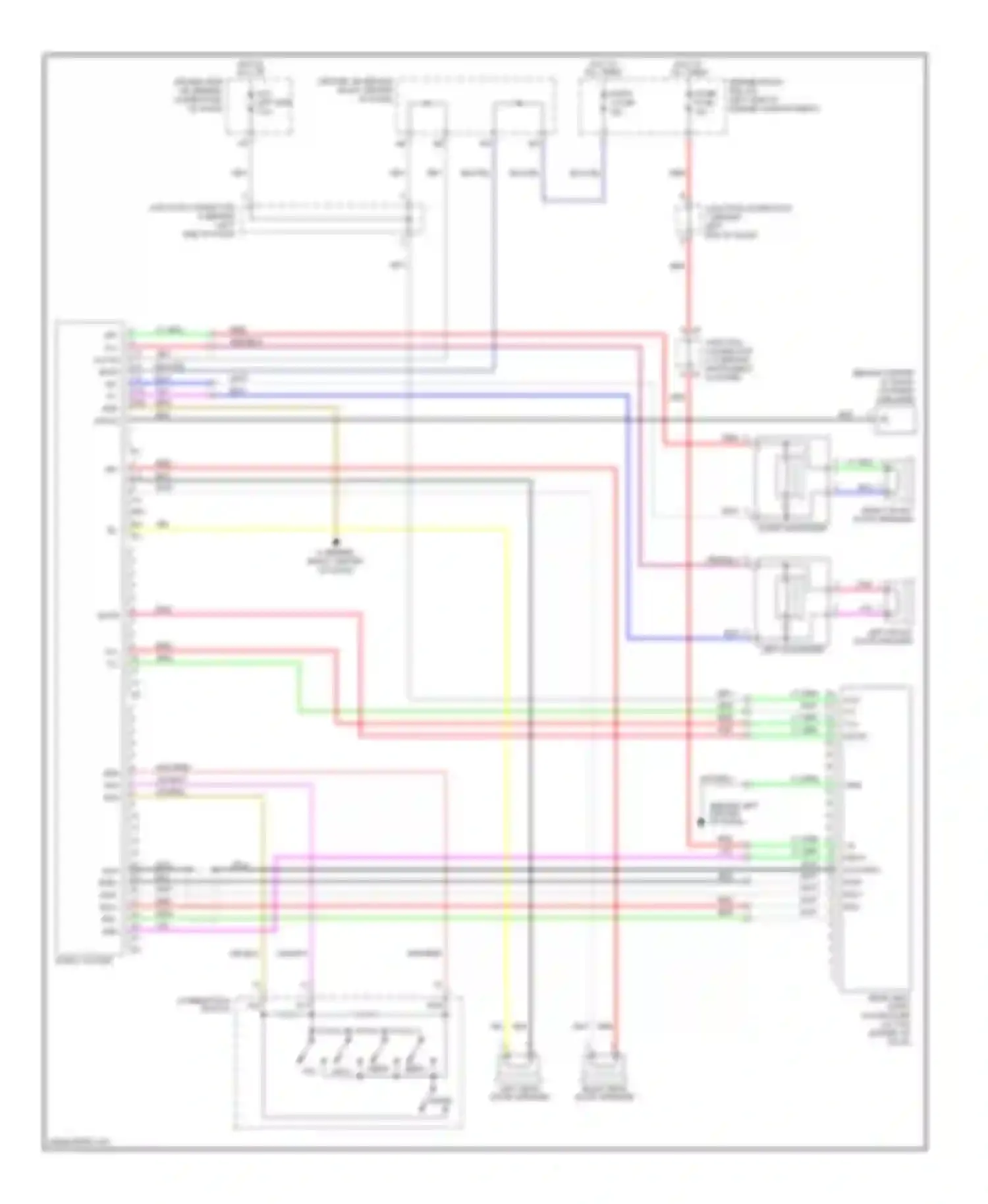 4Runner Toyota IV (2002-2005): 6-speaker system circuit, without navigation