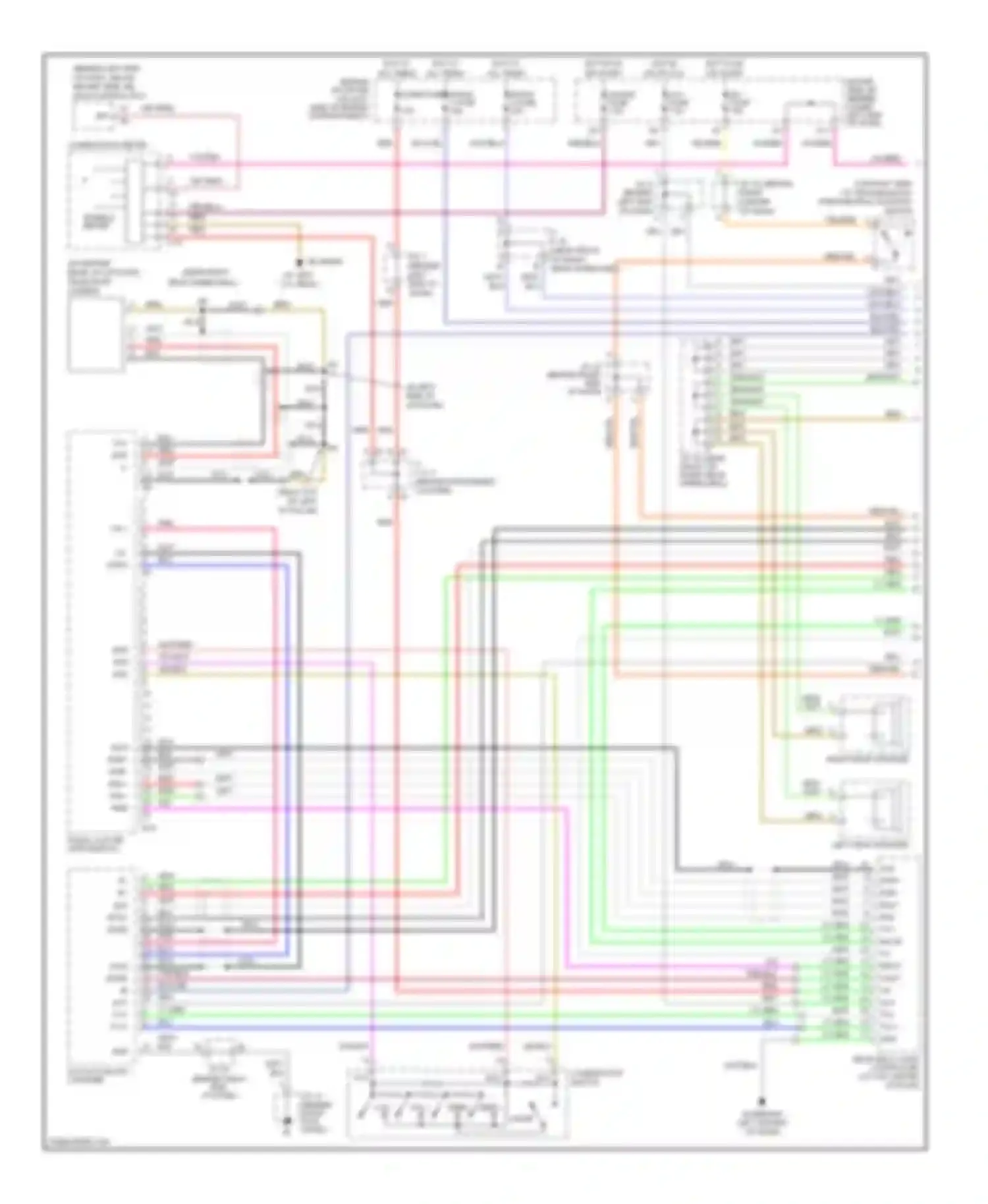 4Runner Toyota IV (2002-2005): Navigation circuit, with navigation (1 of 3)