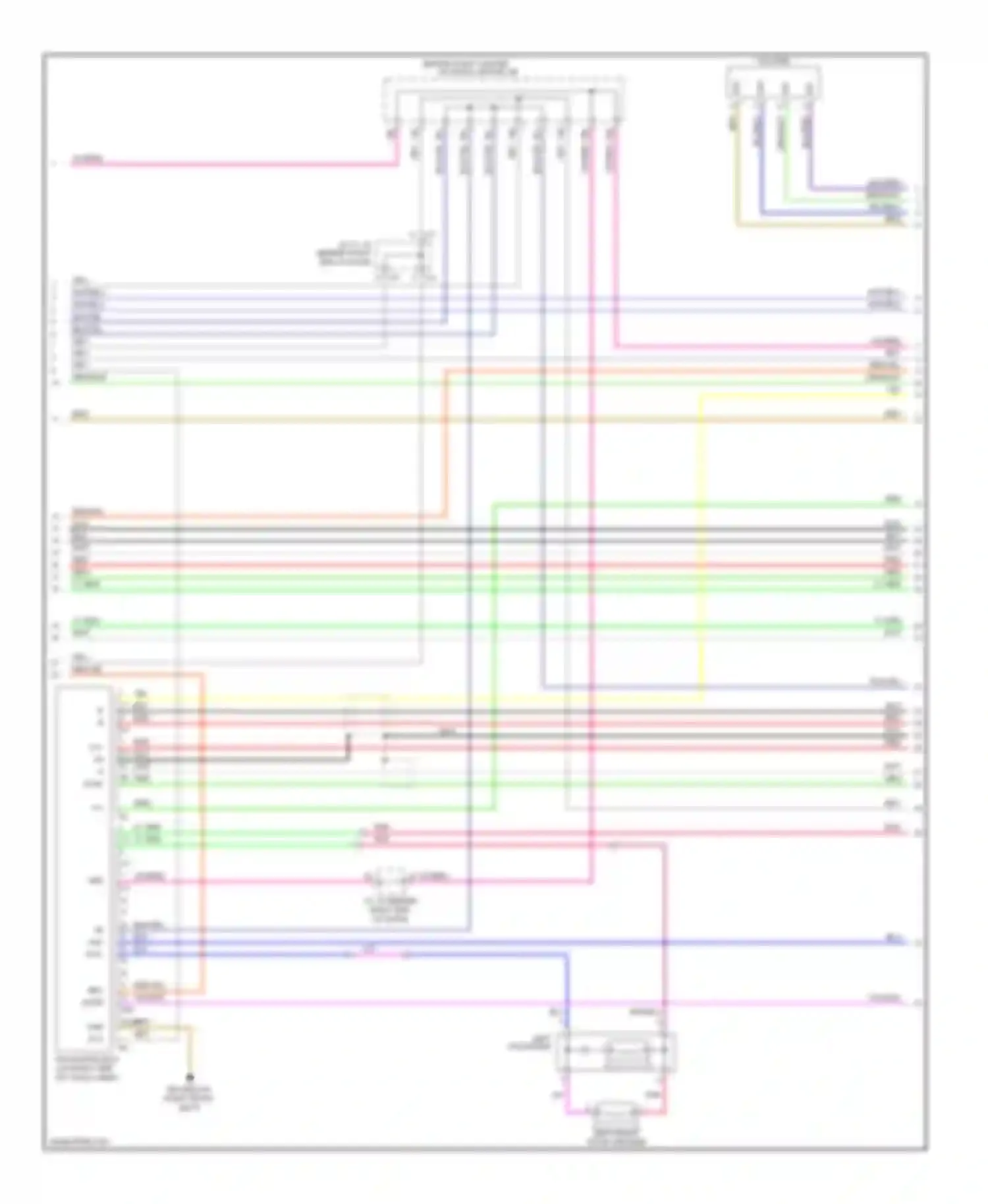 4Runner Toyota IV (2002-2005): Navigation circuit, with navigation (2 of 3)