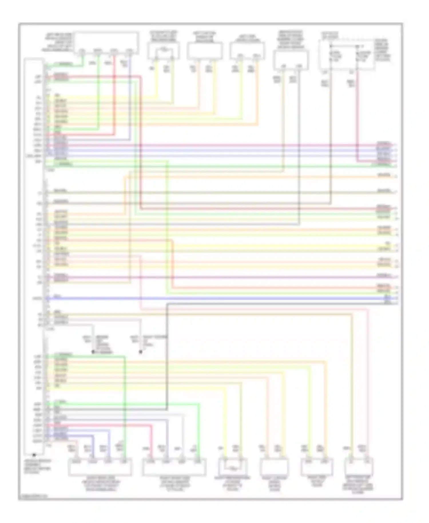4Runner Toyota IV (2002-2005): Supplemental restraints circuit, with side airbag (1 of 2)