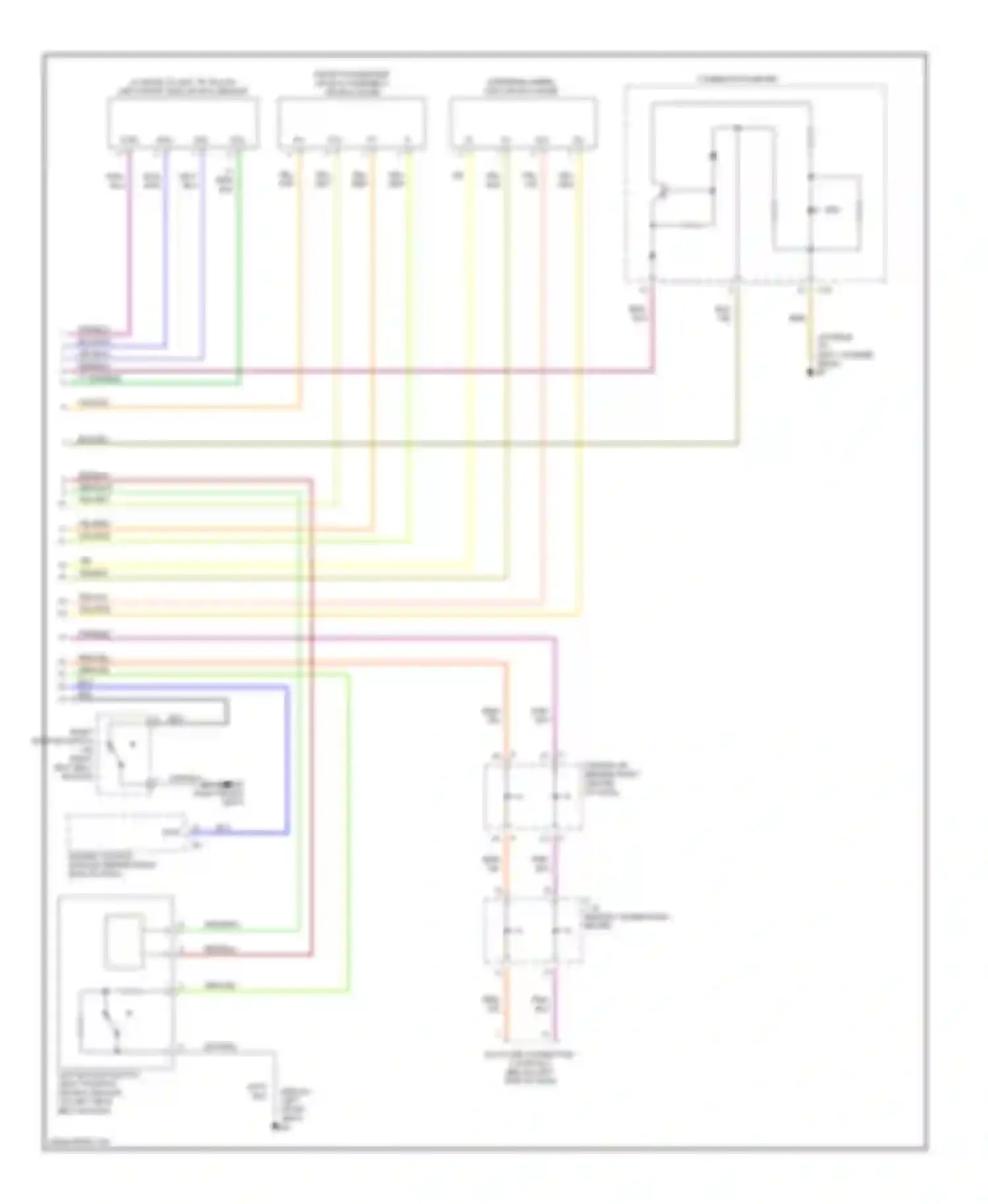 4Runner Toyota IV (2002-2005): Supplemental restraints circuit, with side airbag (2 of 2)