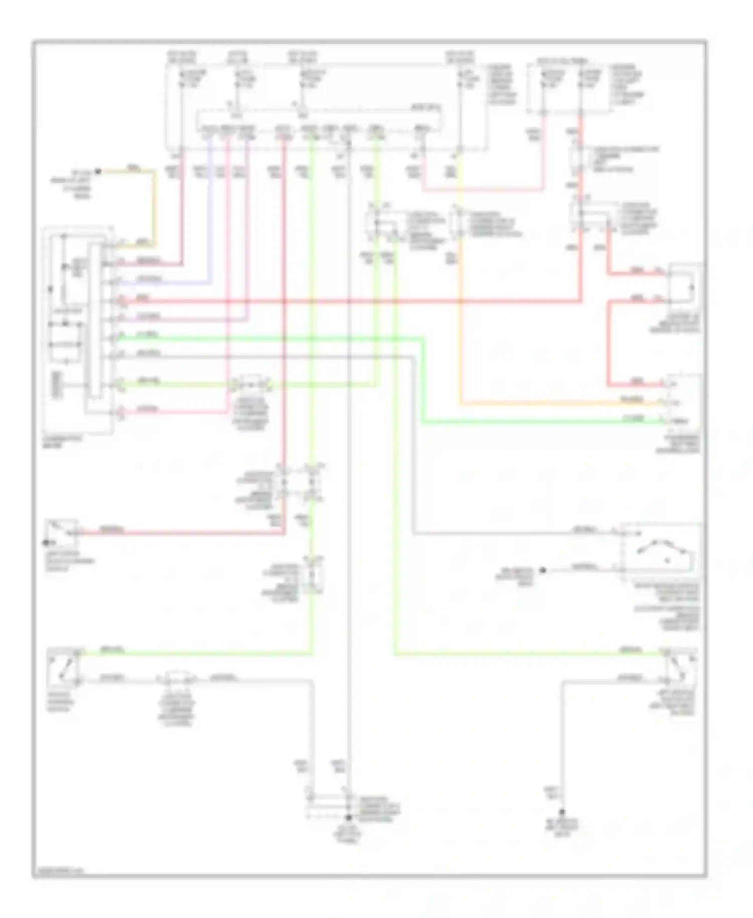 4Runner Toyota IV (2002-2005): Warning systems circuit