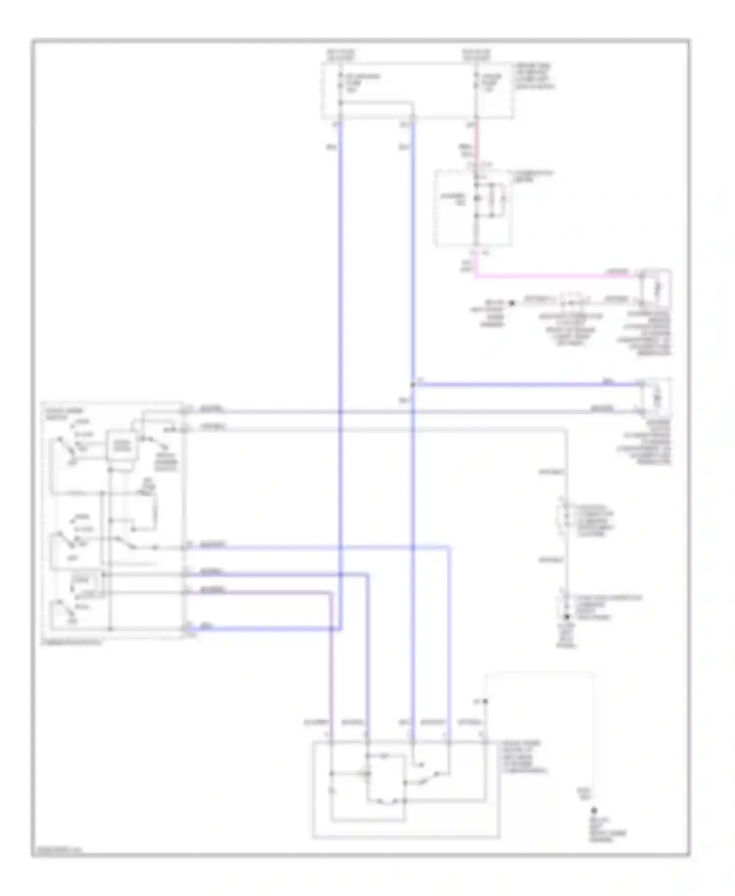 4Runner Toyota IV (2002-2005): Front wiper/washer circuit