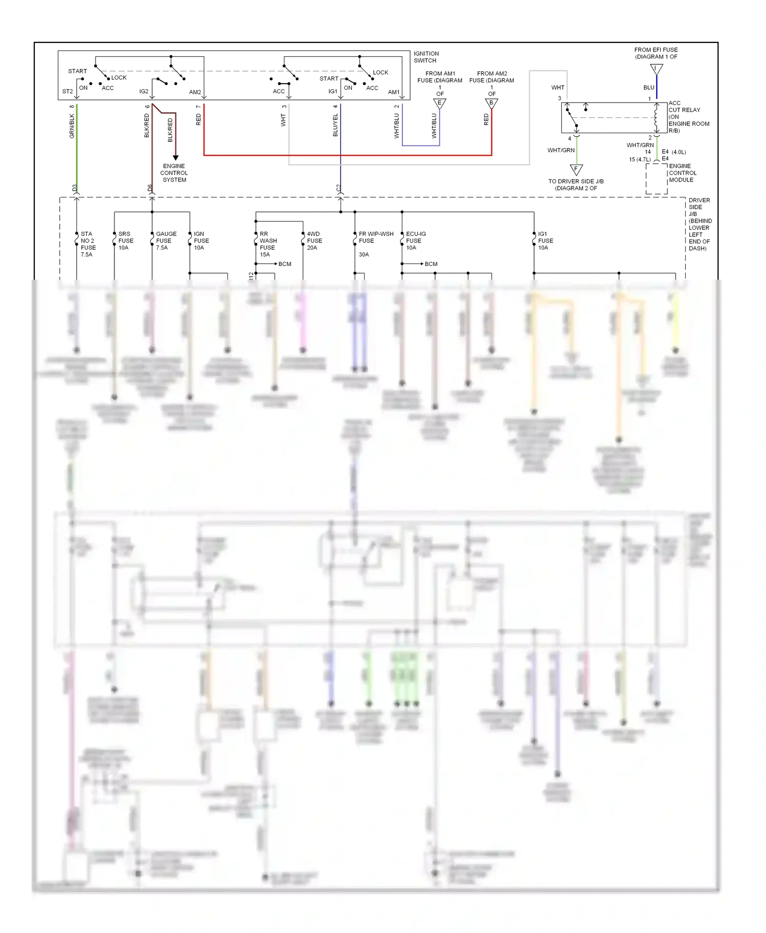 Toyota 4Runner IV (2002-2005) engine control module wiring diagram  (3 of 3)