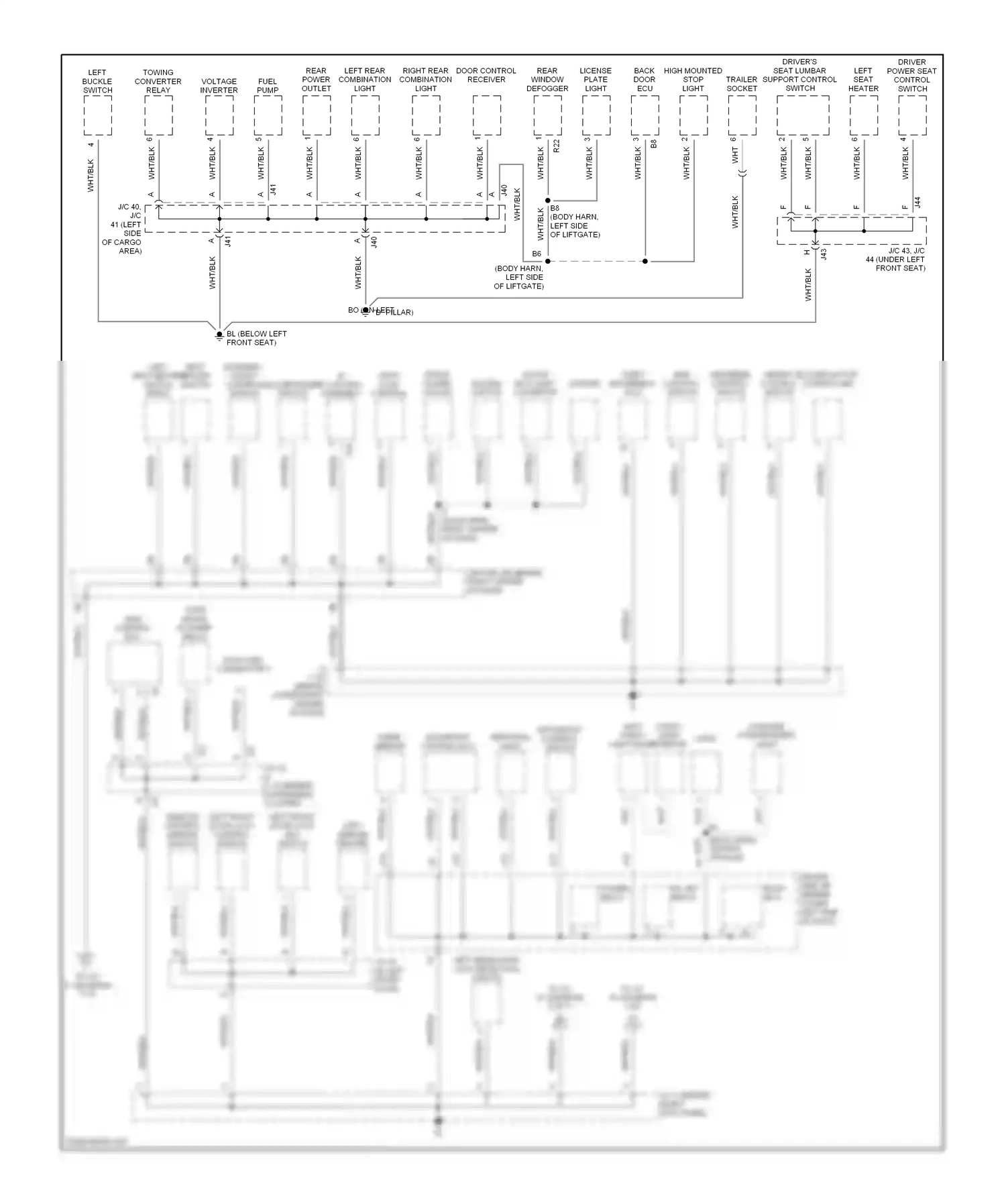 Toyota 4Runner IV (2002-2005) height control switch blower motor controller wiring diagram  (1 of 1)