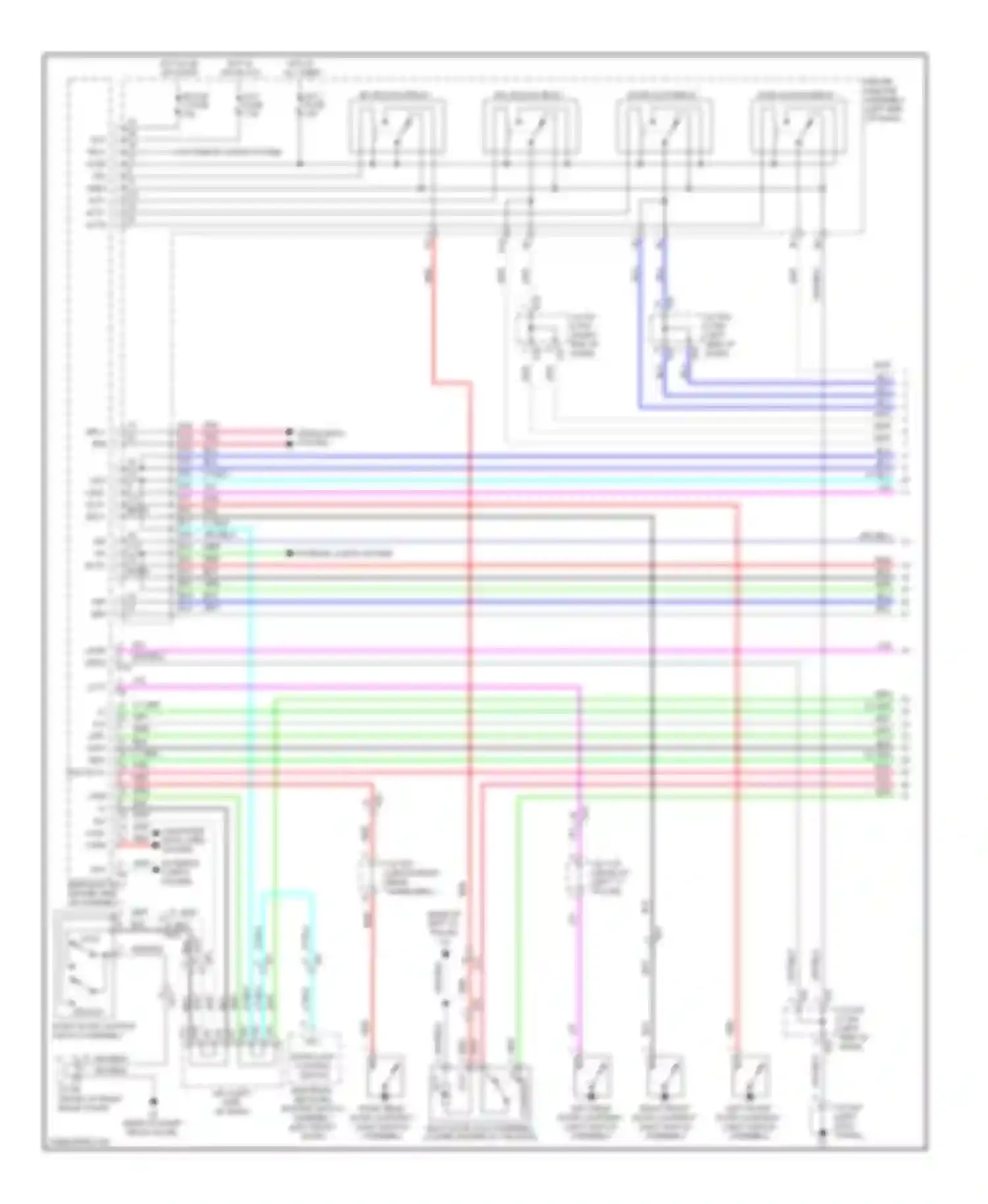 4Runner Toyota V (2009-2013): Forced entry circuit, without smart key system (1 of 3)
