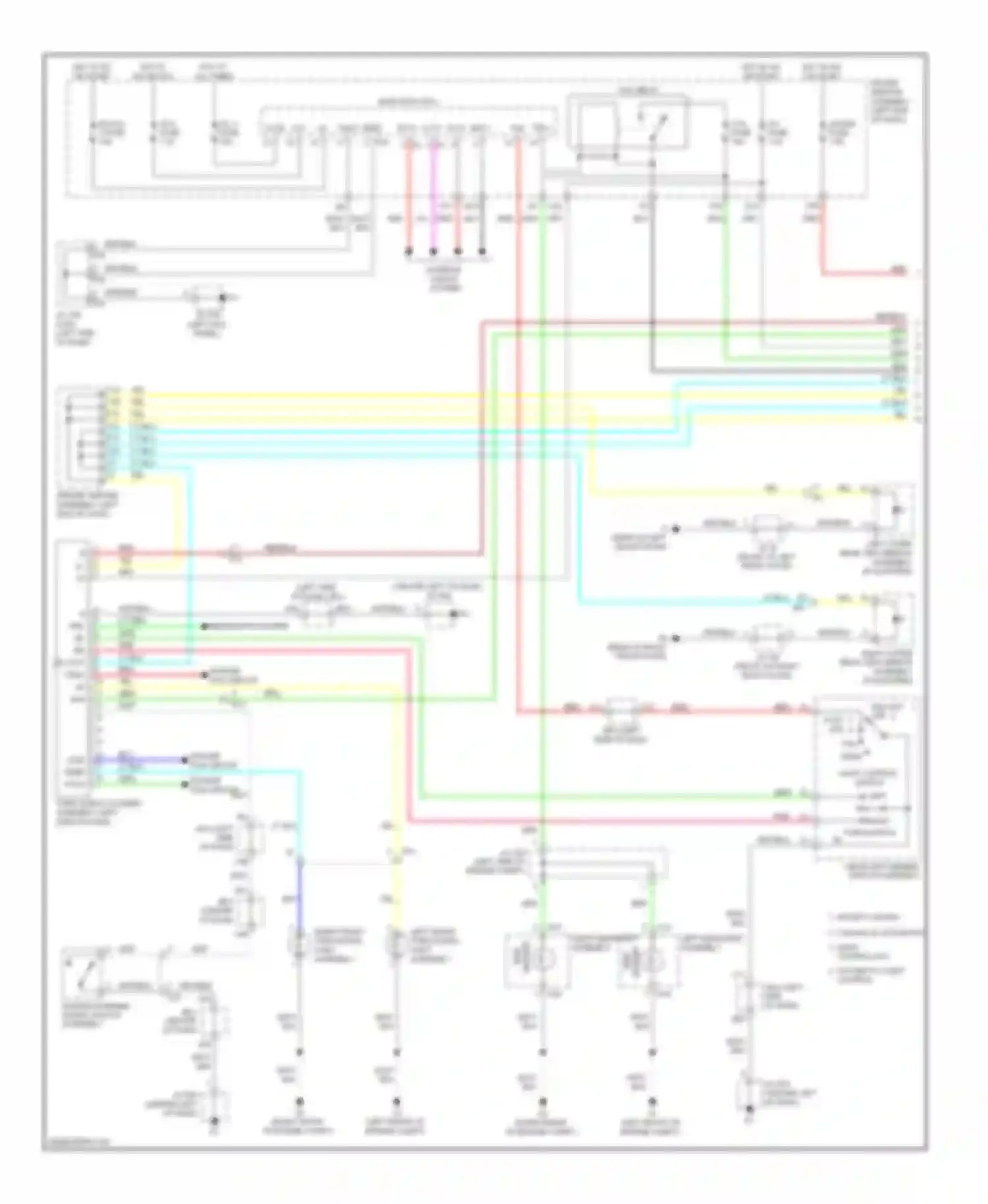4Runner Toyota V (2009-2013): Exterior lamps circuit (1 of 2)