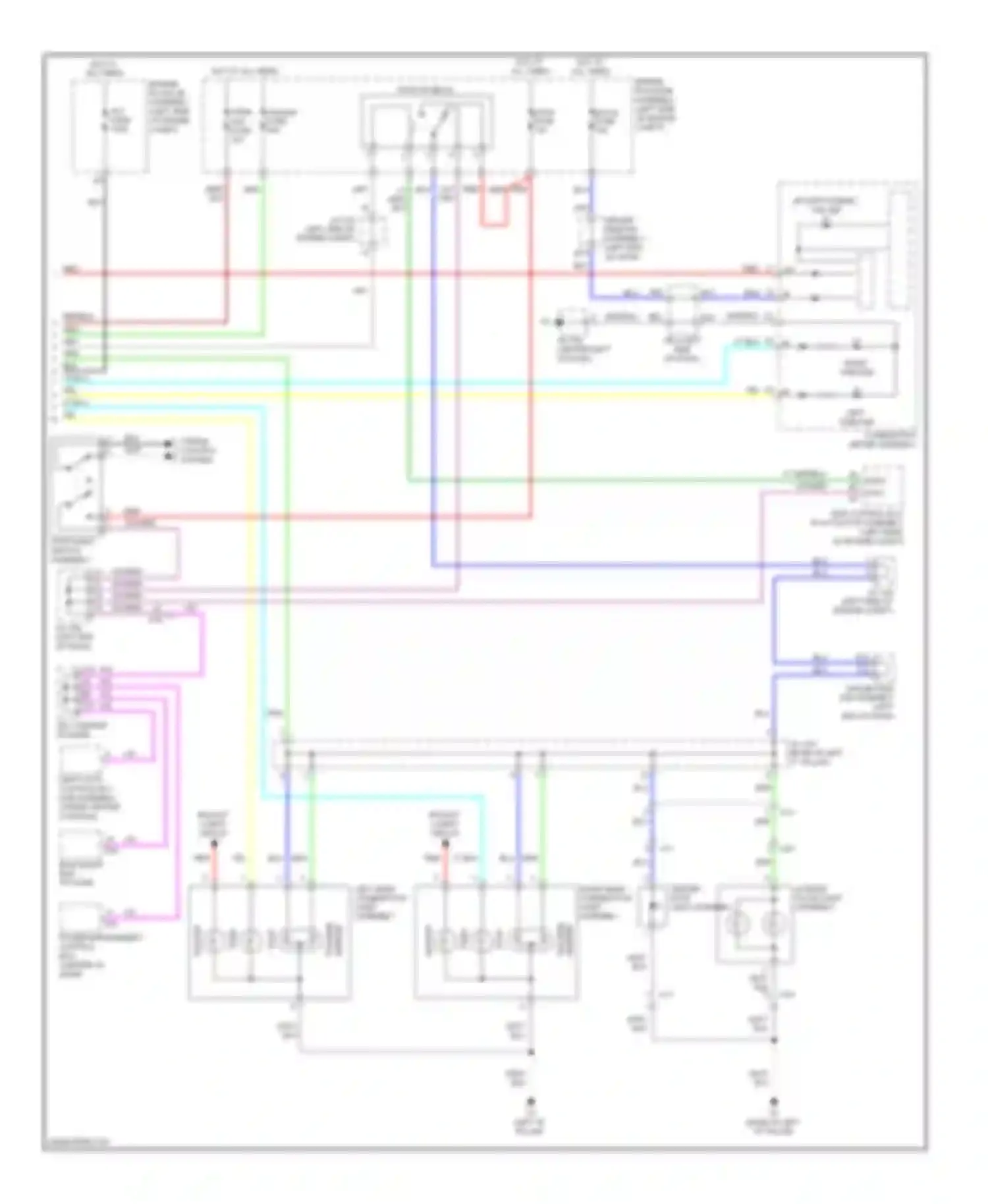 4Runner Toyota V (2009-2013): Exterior lamps circuit (2 of 2)