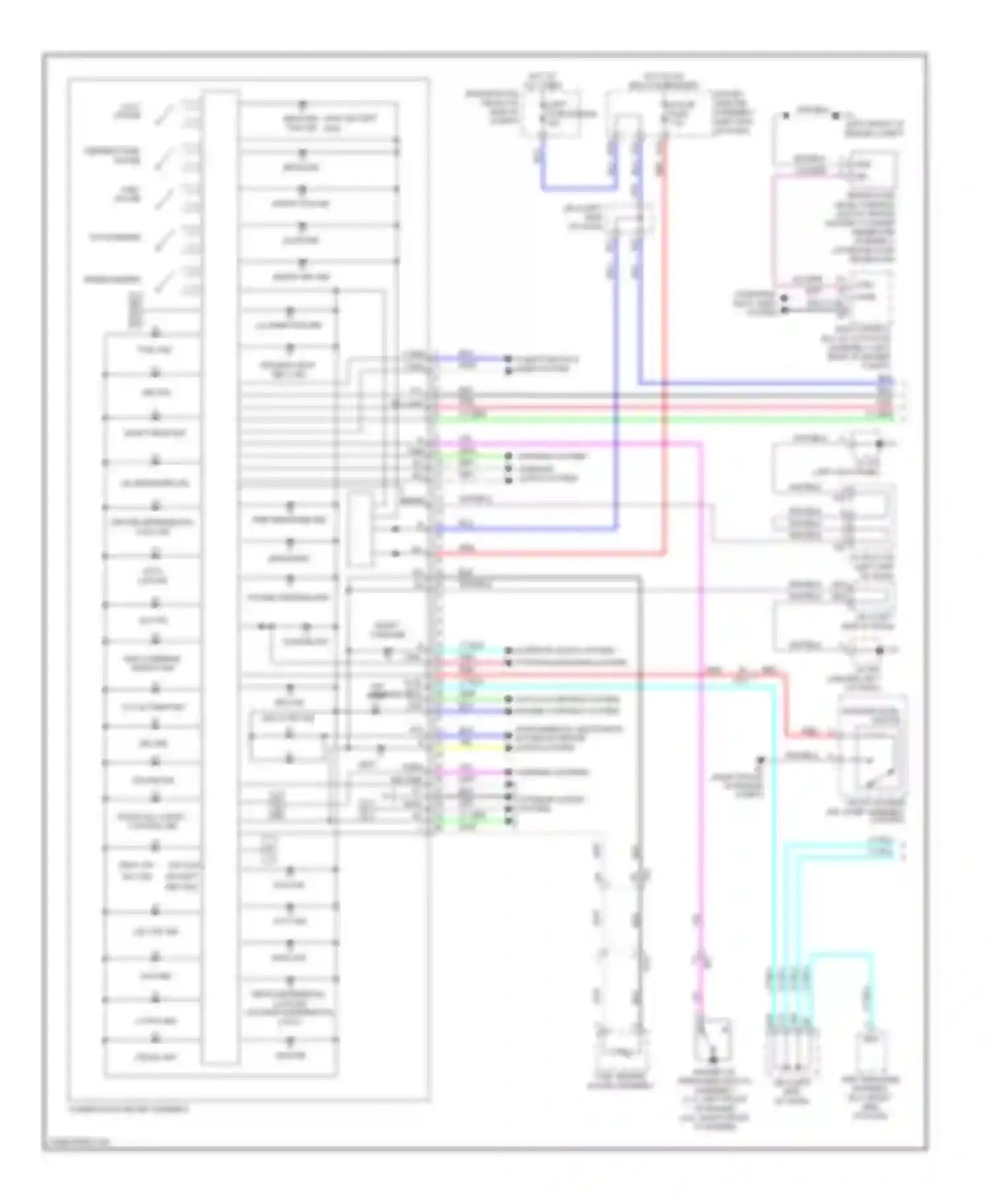 4Runner Toyota V (2009-2013): Instrument cluster circuit (1 of 2)