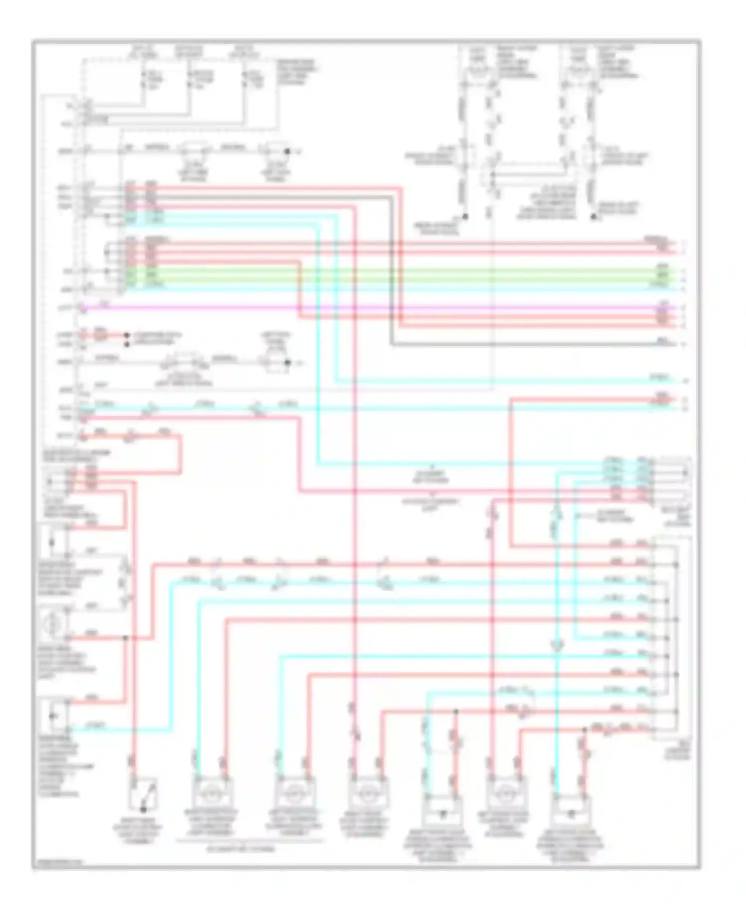 4Runner Toyota V (2009-2013): Courtesy lamps circuit (1 of 2)