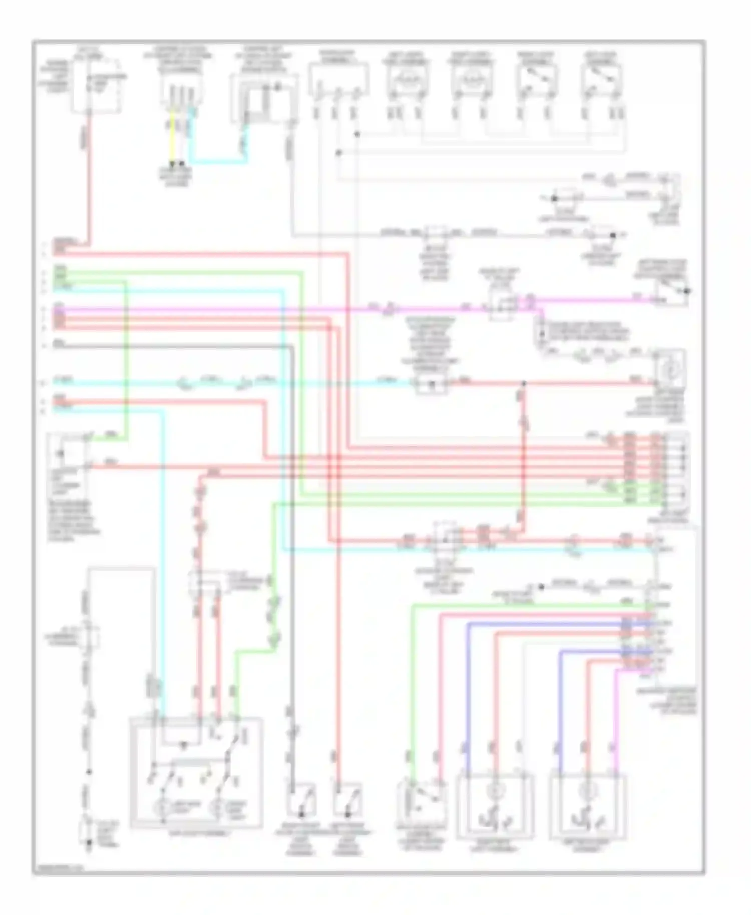 4Runner Toyota V (2009-2013): Courtesy lamps circuit (2 of 2)
