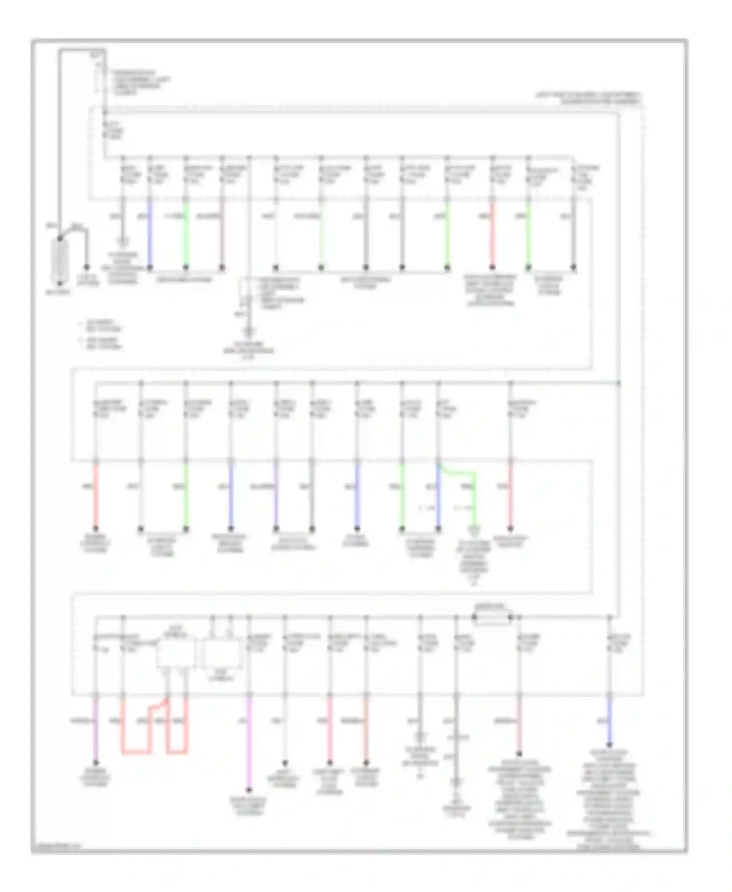 4Runner Toyota V (2009-2013): Power distribution circuit (1 of 4)