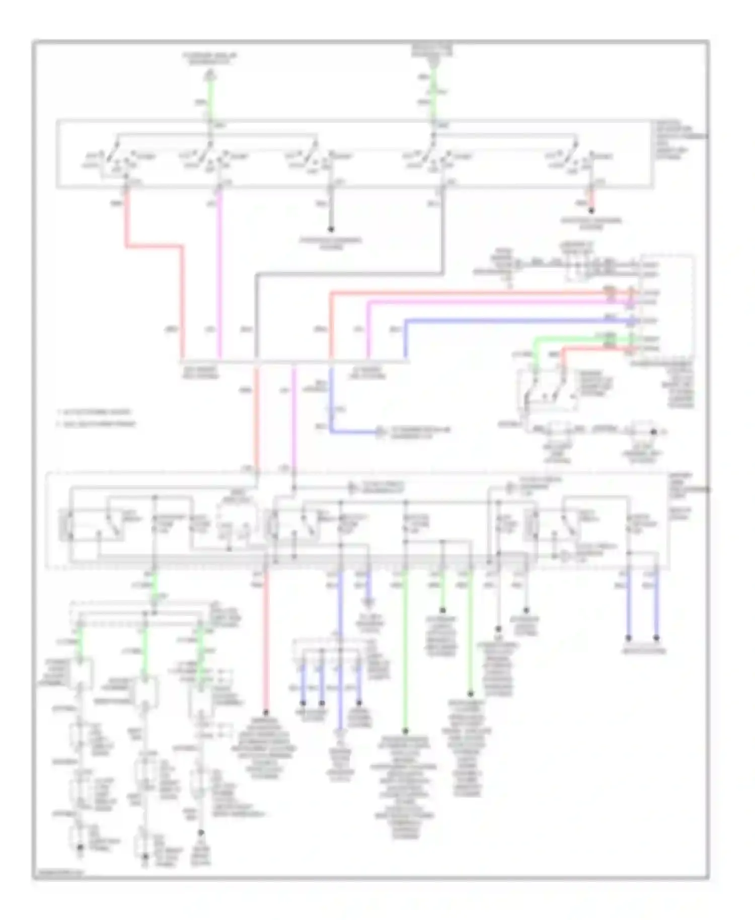 4Runner Toyota V (2009-2013): Power distribution circuit (2 of 4)