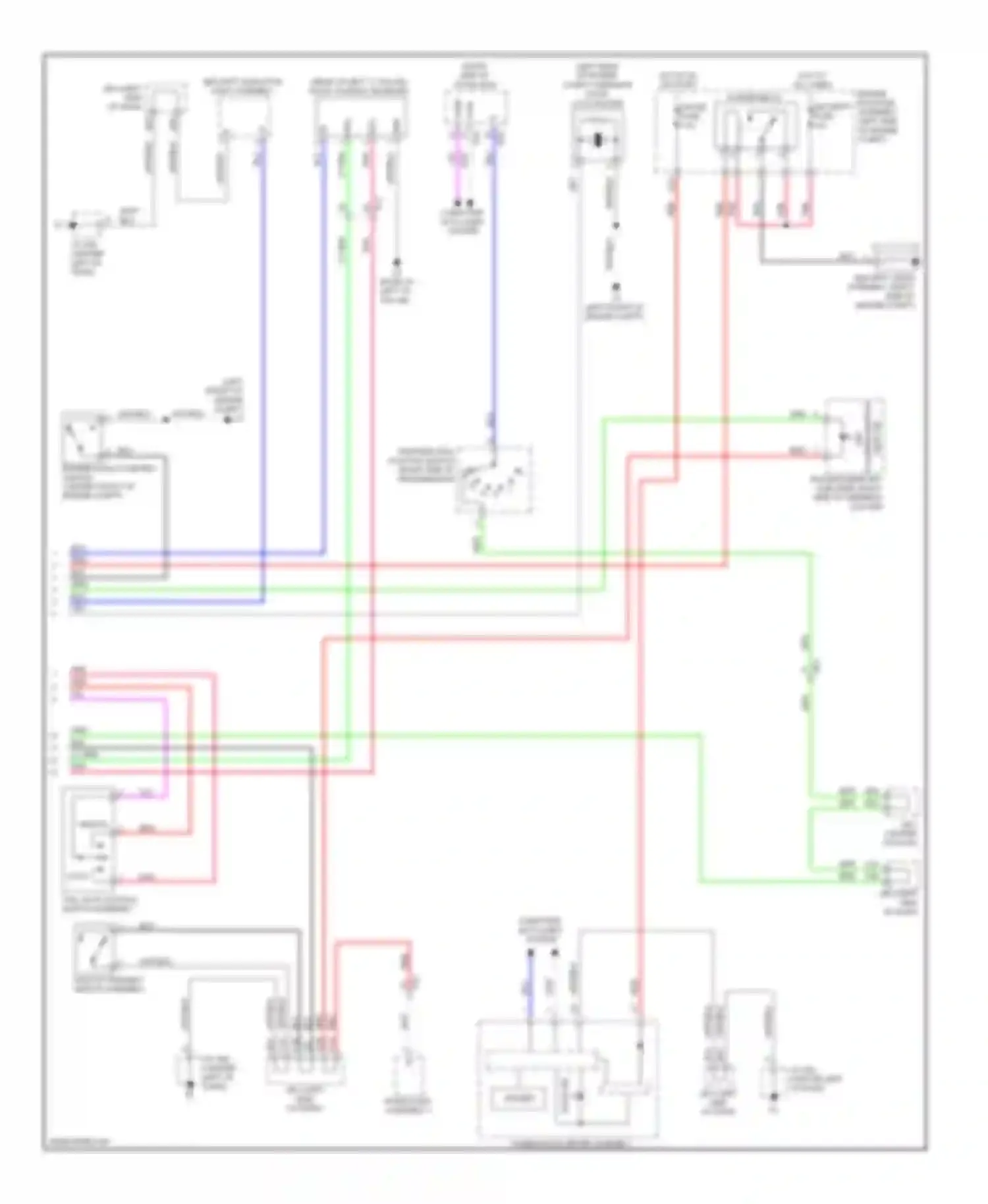 4Runner Toyota V (2009-2013): Power door locks circuit, without smart key system (3 of 3)