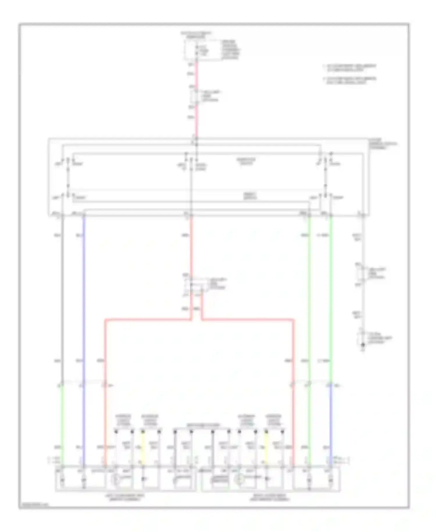 4Runner Toyota V (2009-2013): Power mirrors circuit
