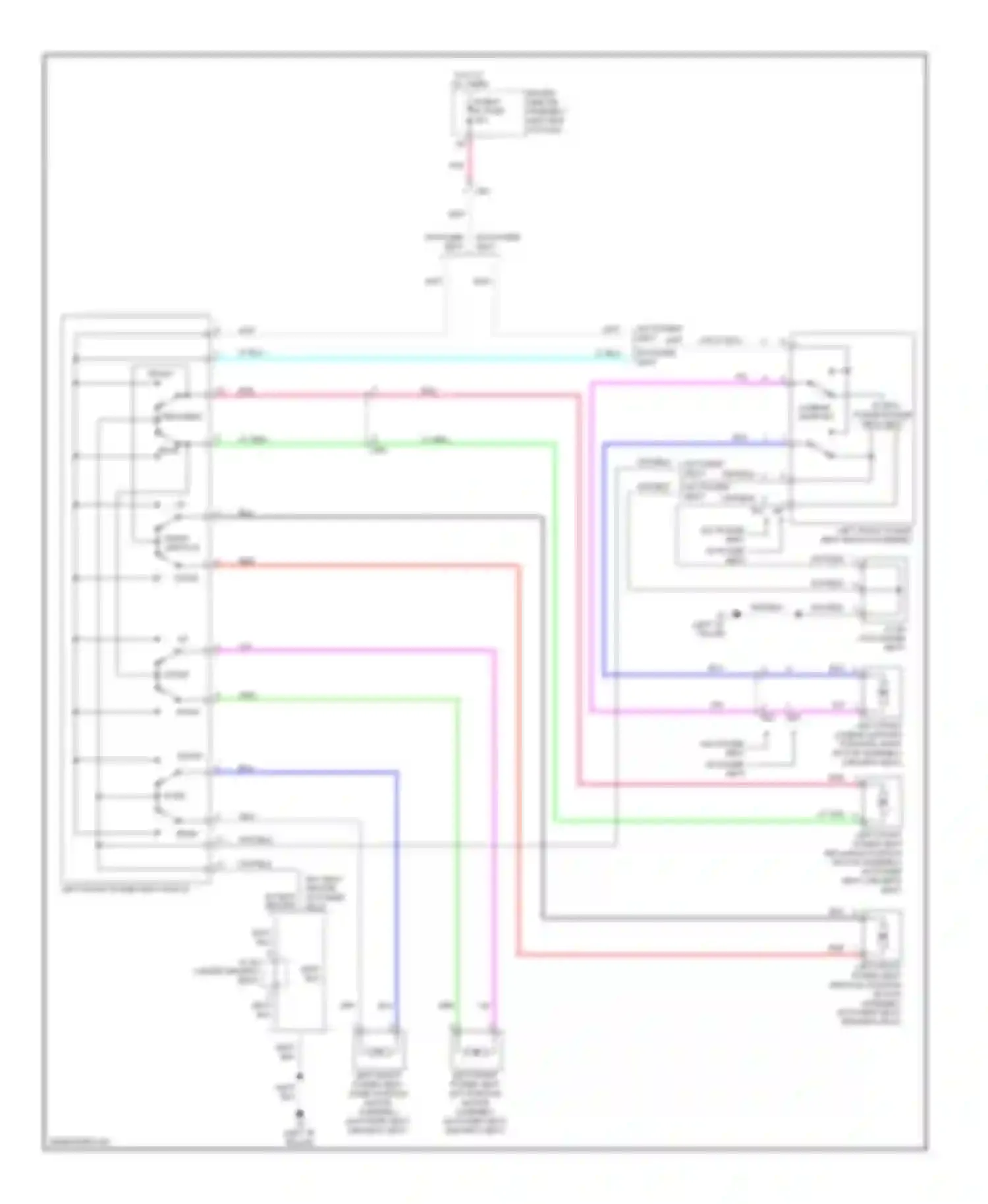 4Runner Toyota V (2009-2013): Driver power seat circuit