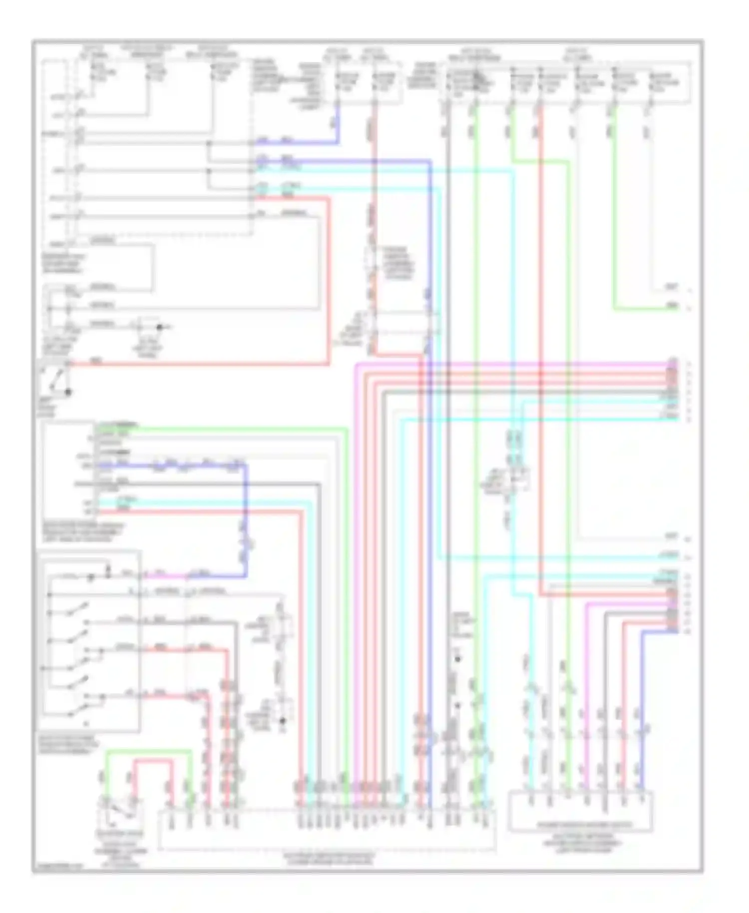 4Runner Toyota V (2009-2013): Power windows circuit (1 of 2)
