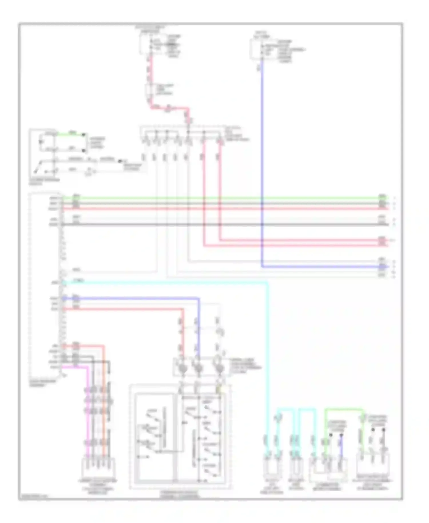 4Runner Toyota V (2009-2013): Radio circuit, with built-in amplifier (1 of 2)
