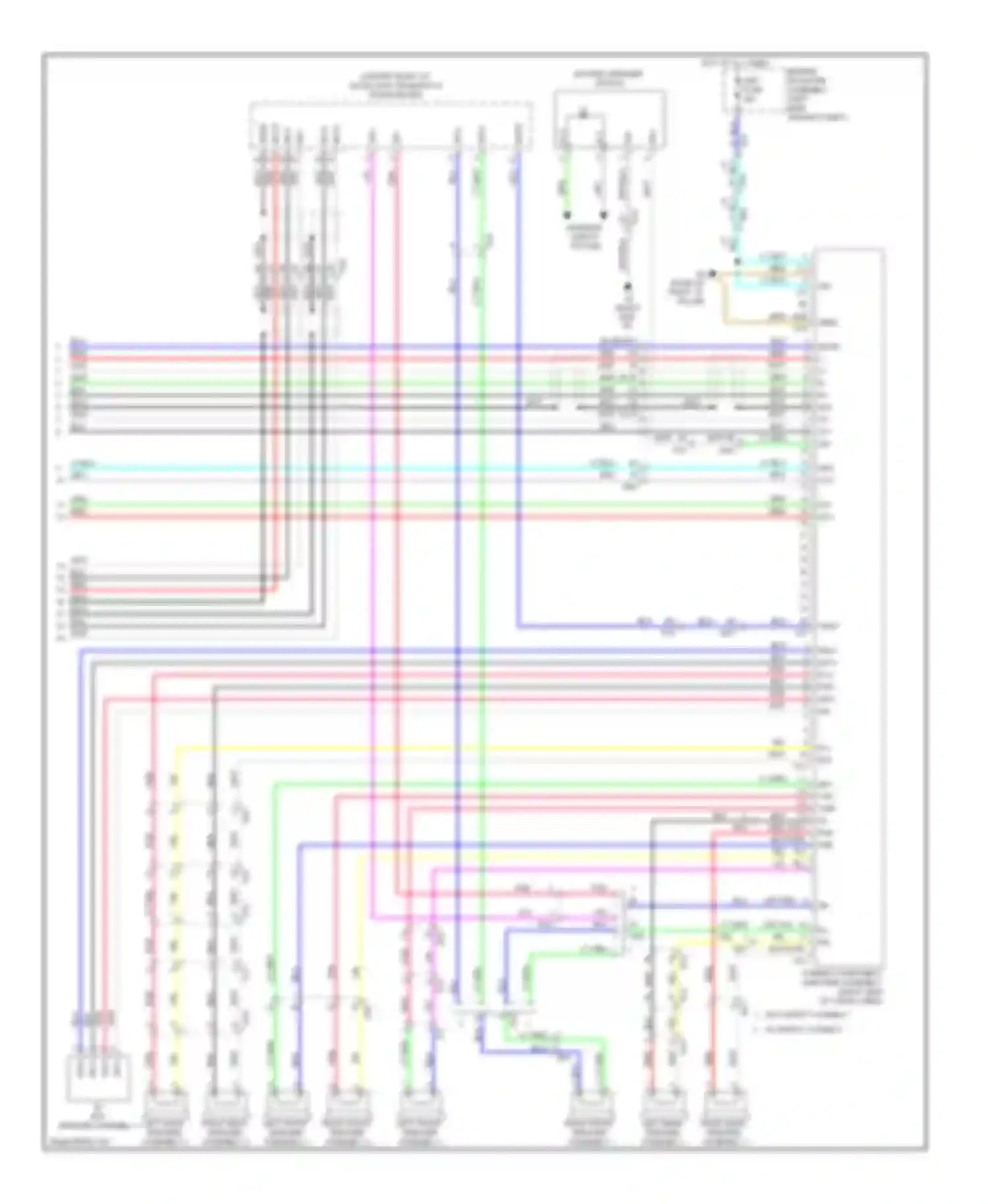4Runner Toyota V (2009-2013): Radio circuit, with navigation with separate amplifier (3 of 3)