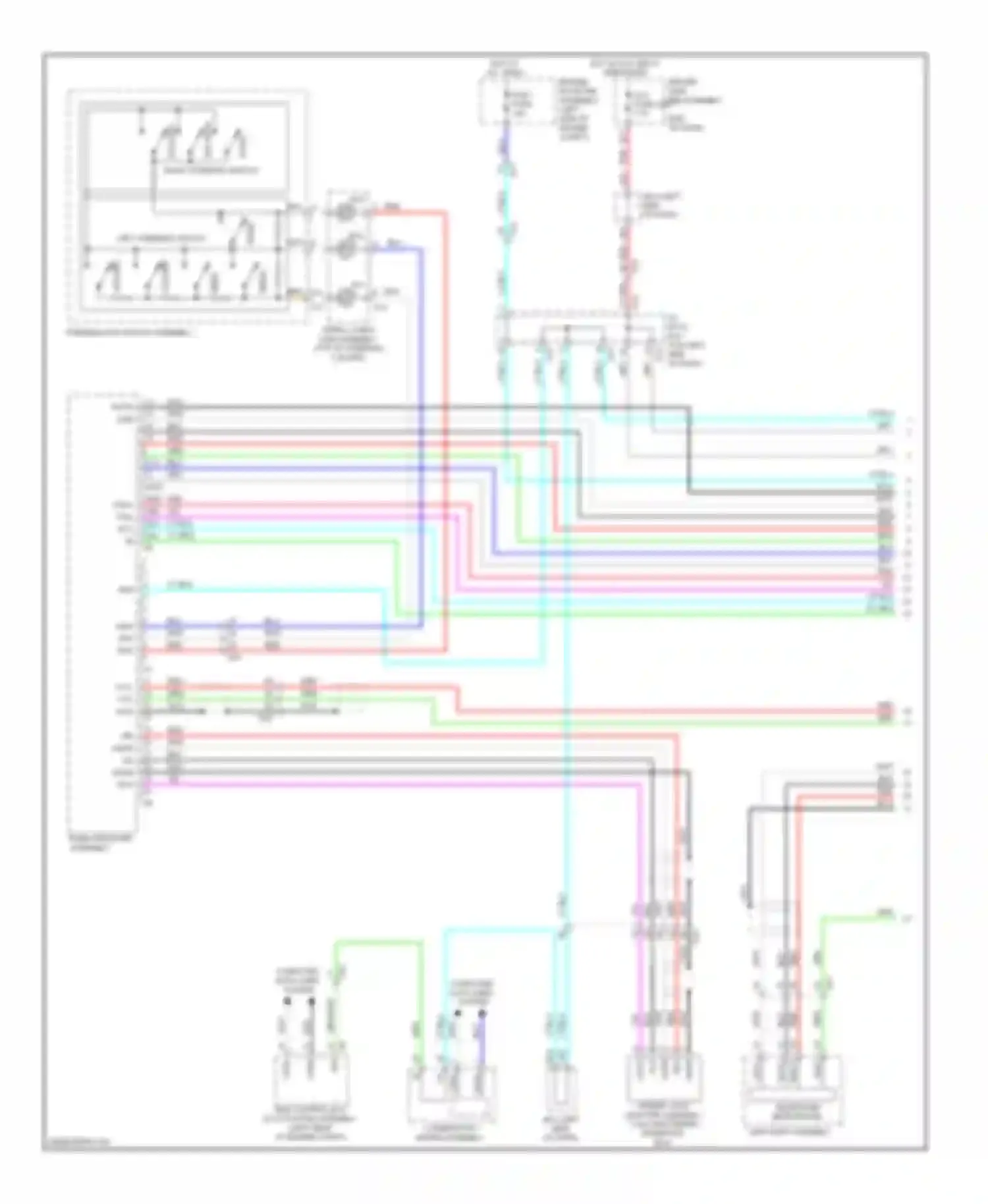 4Runner Toyota V (2009-2013): Radio circuit, without navigation with separate amplifier (1 of 3)