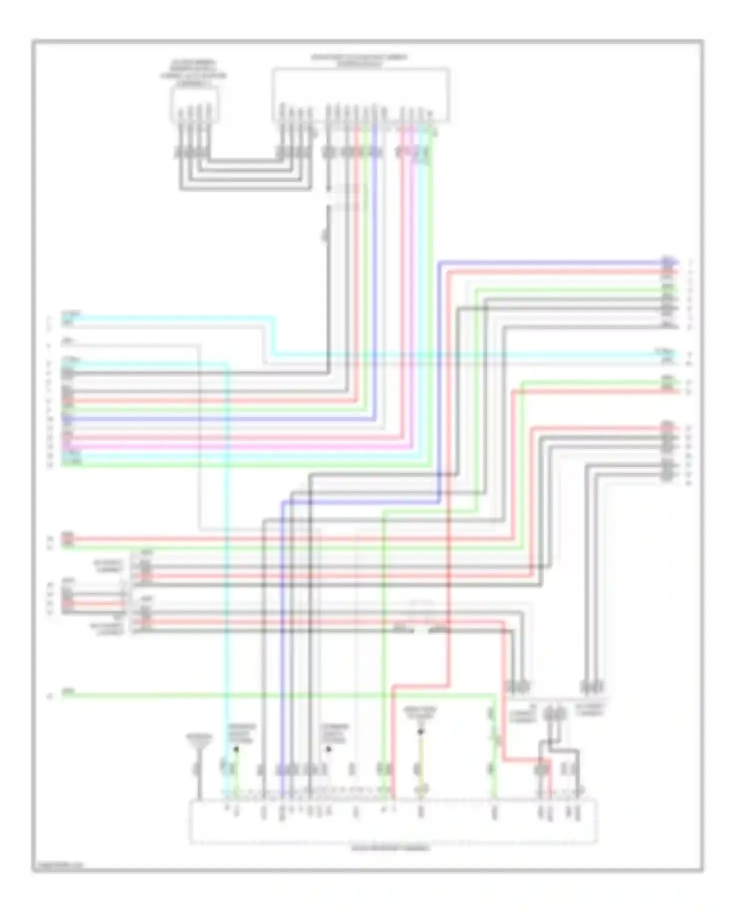 4Runner Toyota V (2009-2013): Radio circuit, without navigation with separate amplifier (2 of 3)