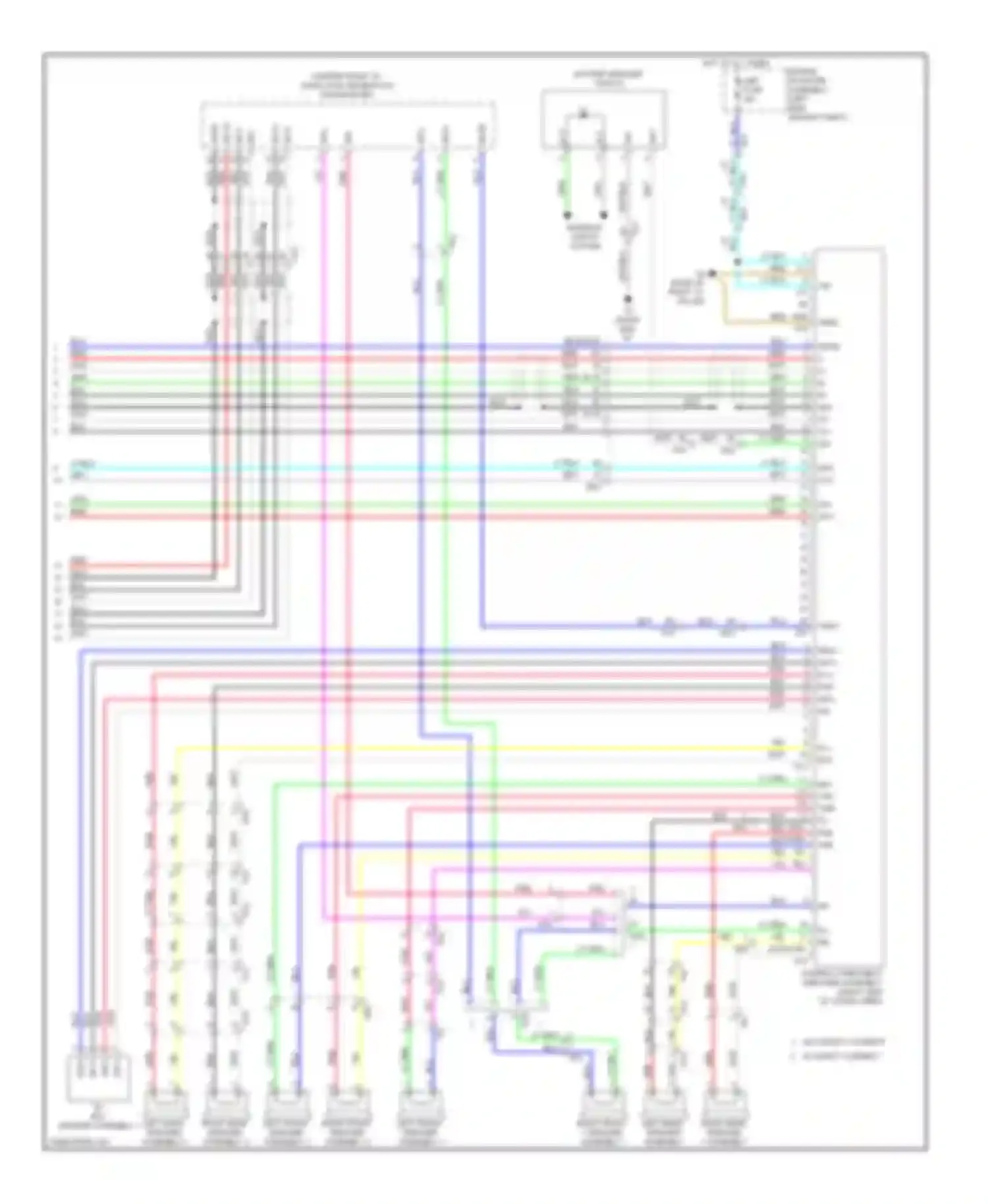 4Runner Toyota V (2009-2013): Radio circuit, without navigation with separate amplifier (3 of 3)