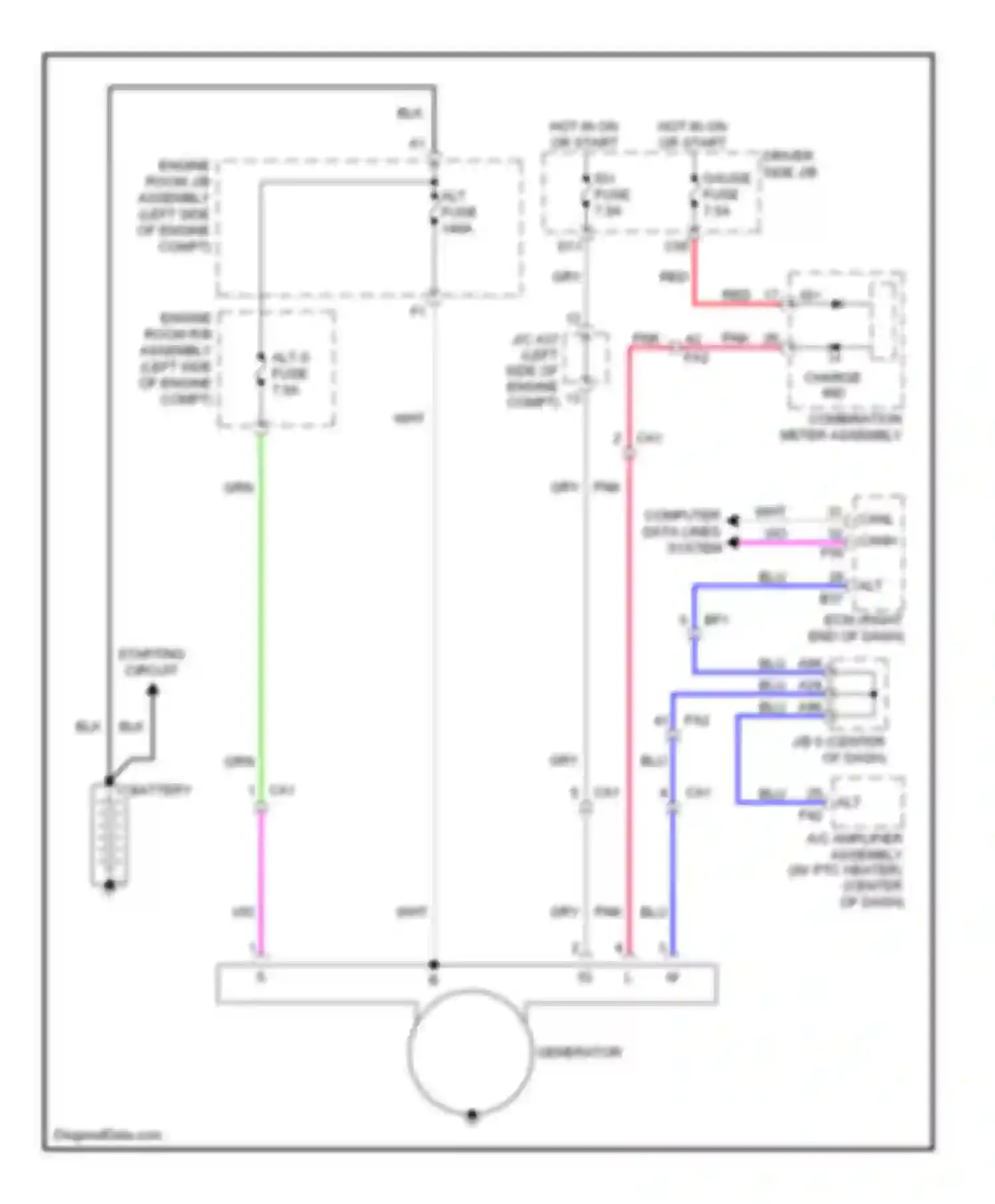 4Runner Toyota V (2009-2013): Charging circuit