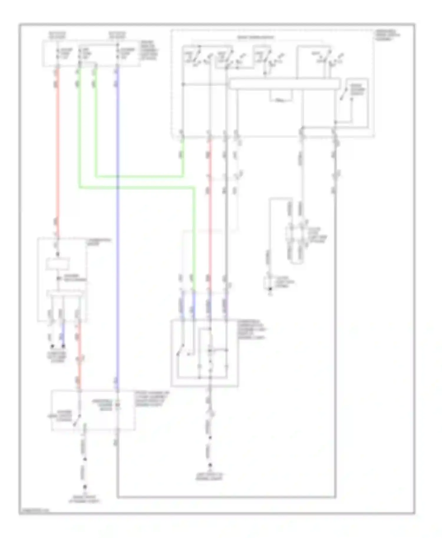 4Runner Toyota V (2009-2013): Front wiper/washer circuit