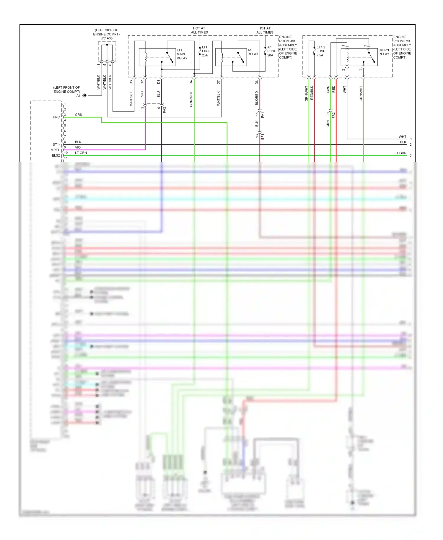 Toyota 4Runner V (2009-2013) air conditioning system computer data lines system wiring diagram  (1 of 1)
