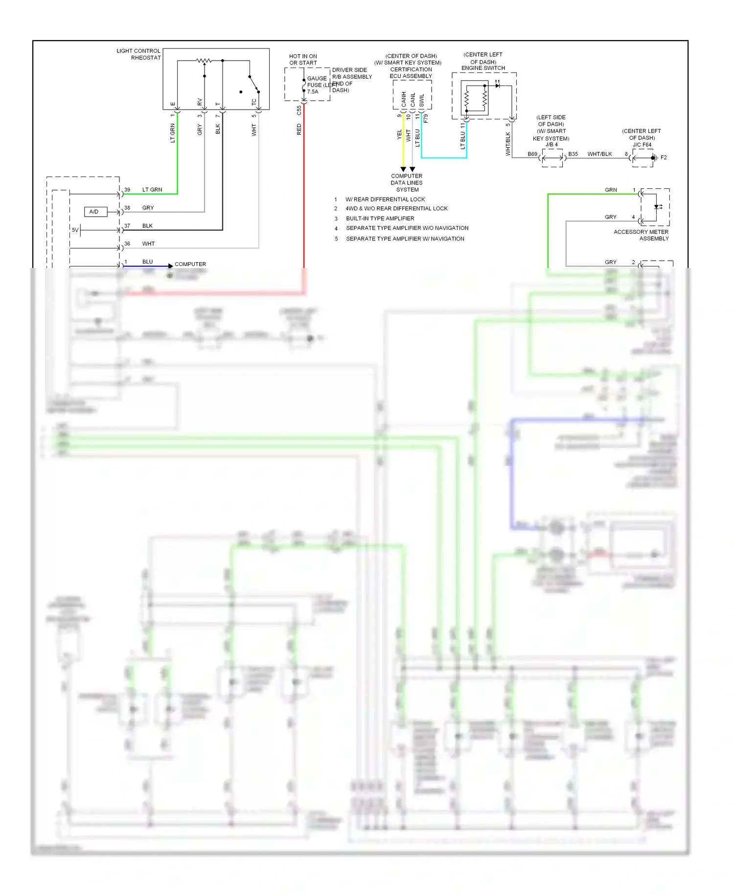 Toyota 4Runner V (2009-2013) computer data lines system wiring diagram  (25 of 51)