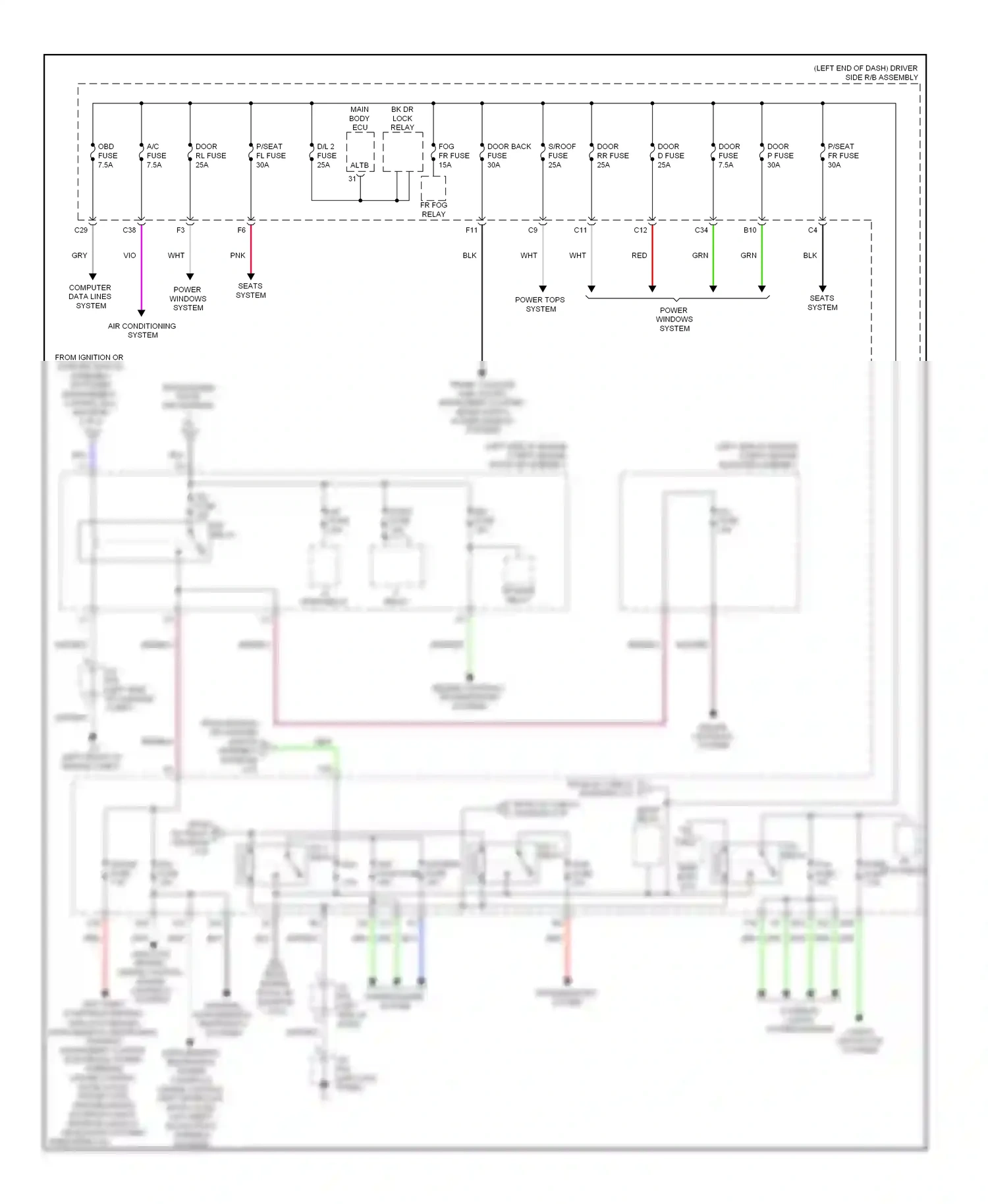 Toyota 4Runner V (2009-2013) engine controls system wiring diagram  (3 of 3)