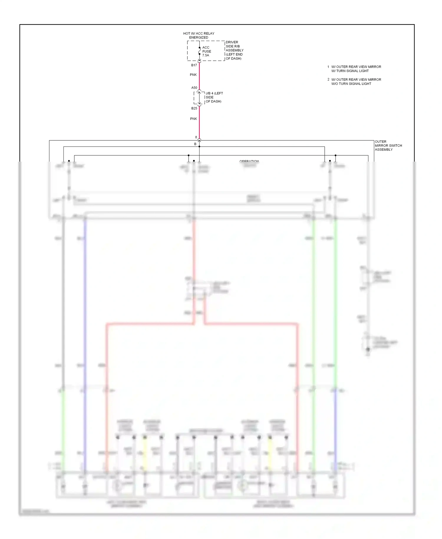Toyota 4Runner V (2009-2013) select switch wiring diagram  (1 of 1)