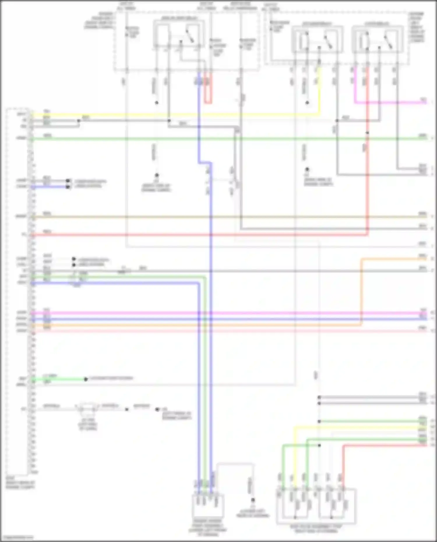 Aqua Toyota I facelift 2 (2017-2021): Wiring diagram engine performance 1.5l hybrid, engine controls circuit (1 of 6)