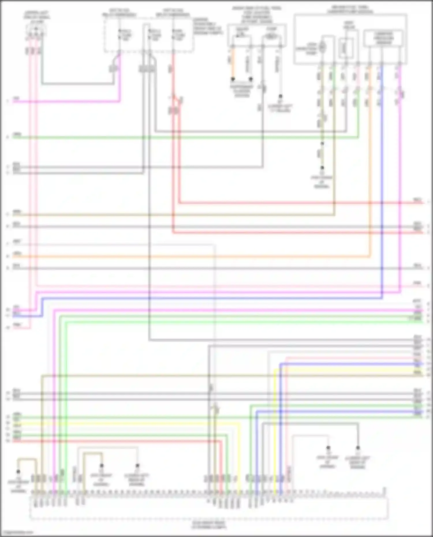 Aqua Toyota I facelift 2 (2017-2021): Wiring diagram engine performance 1.5l hybrid, engine controls circuit (2 of 6)