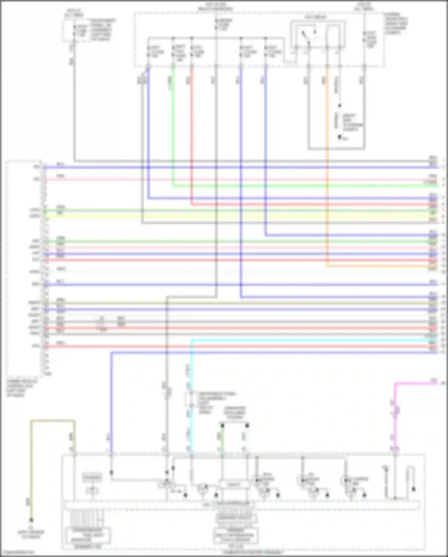 Aqua Toyota I facelift 2 (2017-2021): Wiring diagram engine performance 1.5l hybrid, hybrid system circuit (1 of 6)
