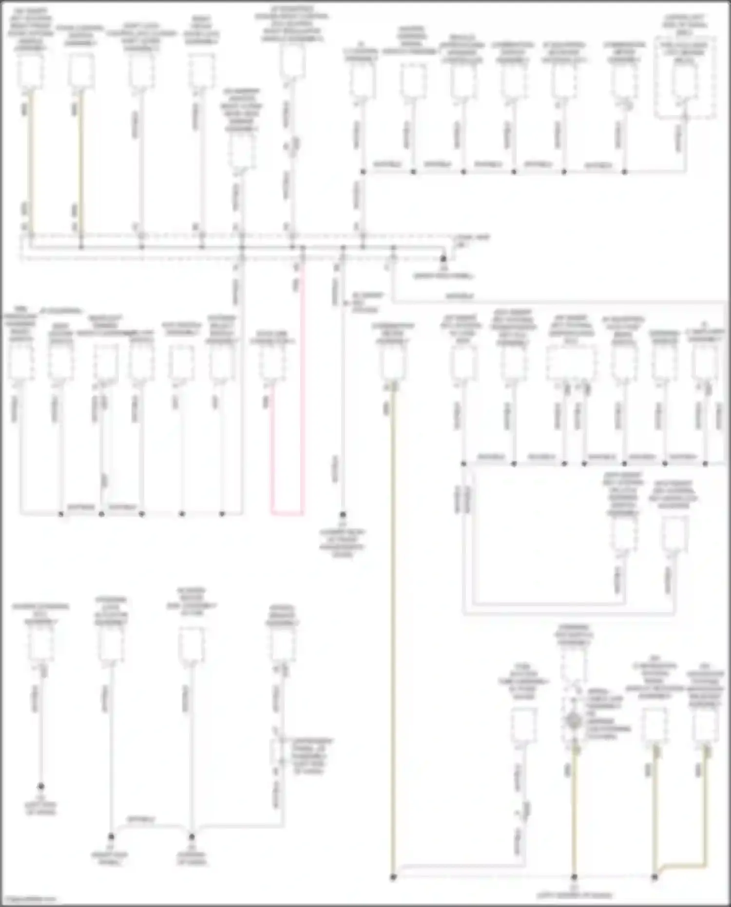 Aqua Toyota I facelift 2 (2017-2021): Ground distribution circuit (2 of 4)
