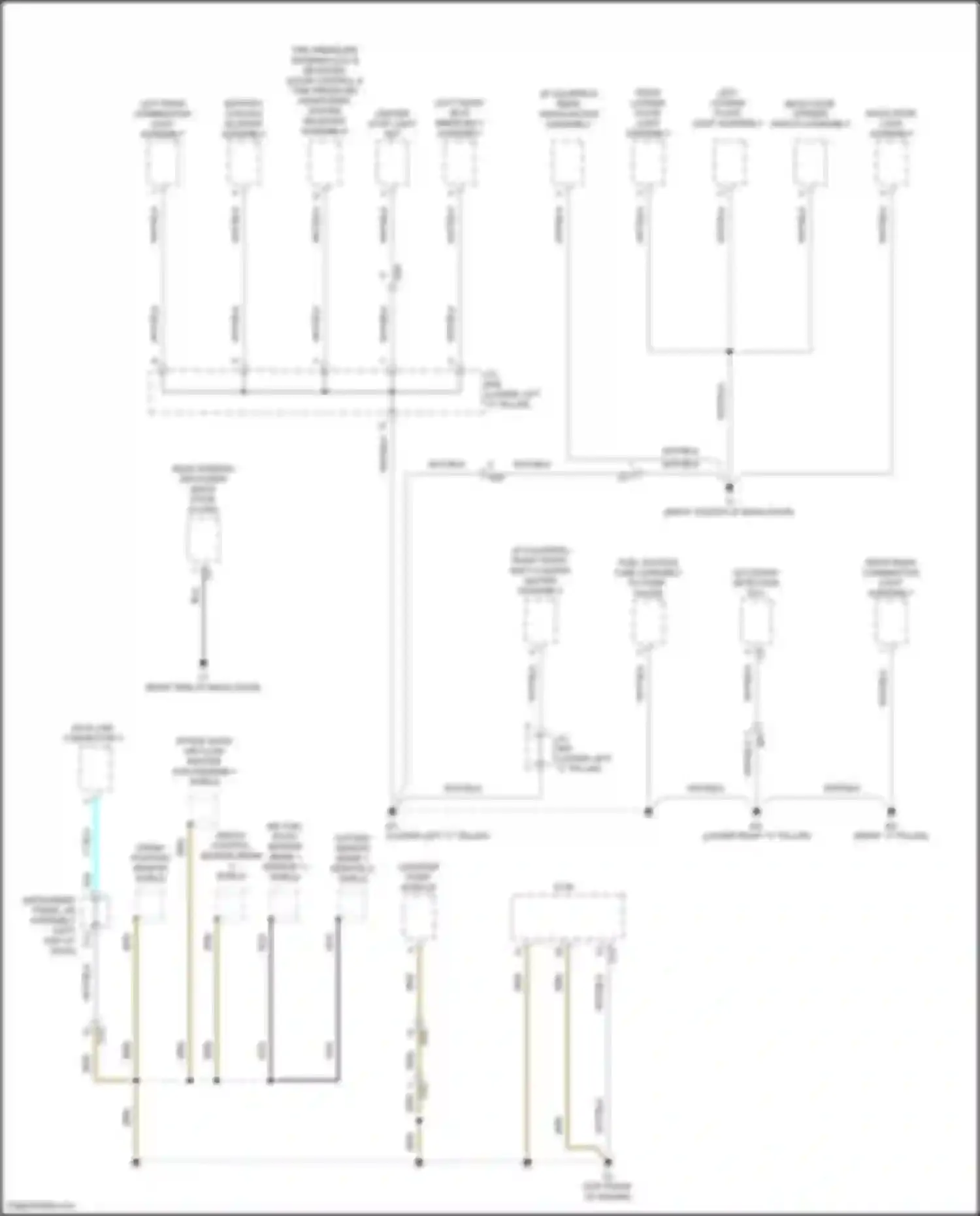 Aqua Toyota I facelift 2 (2017-2021): Ground distribution circuit (4 of 4)