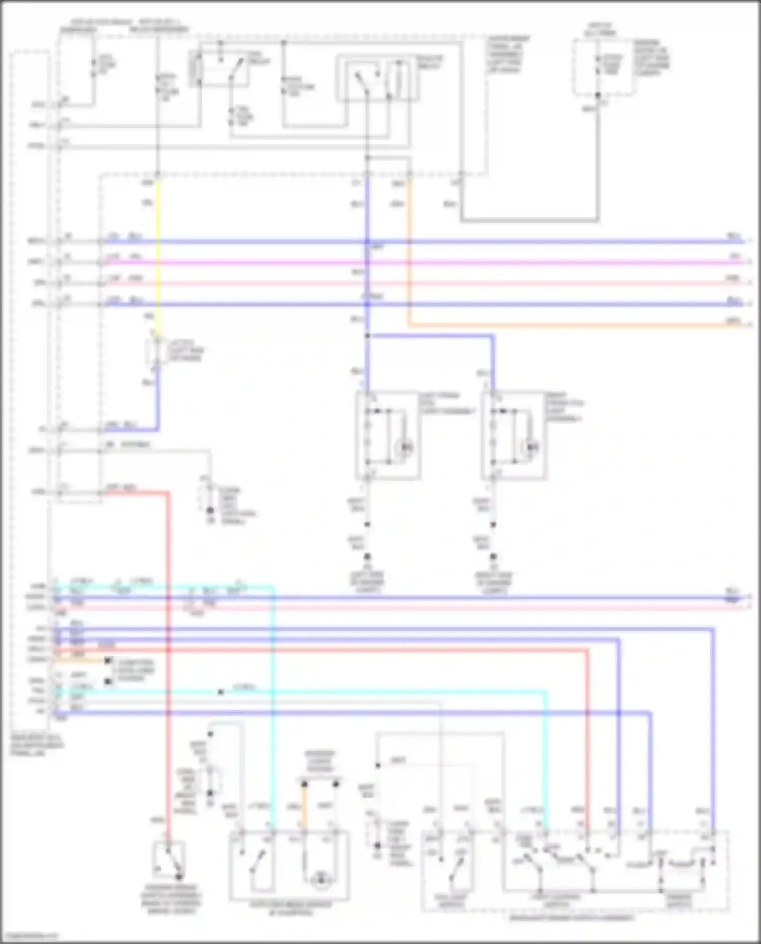 Aqua Toyota I facelift 2 (2017-2021): Headlights circuit (1 of 2)