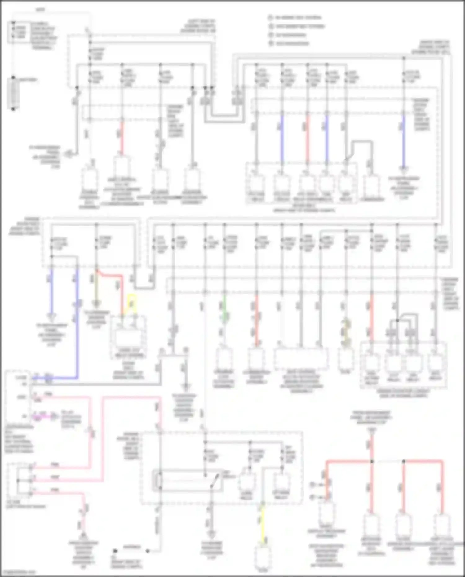 Aqua Toyota I facelift 2 (2017-2021): Power distribution circuit (1 of 4)