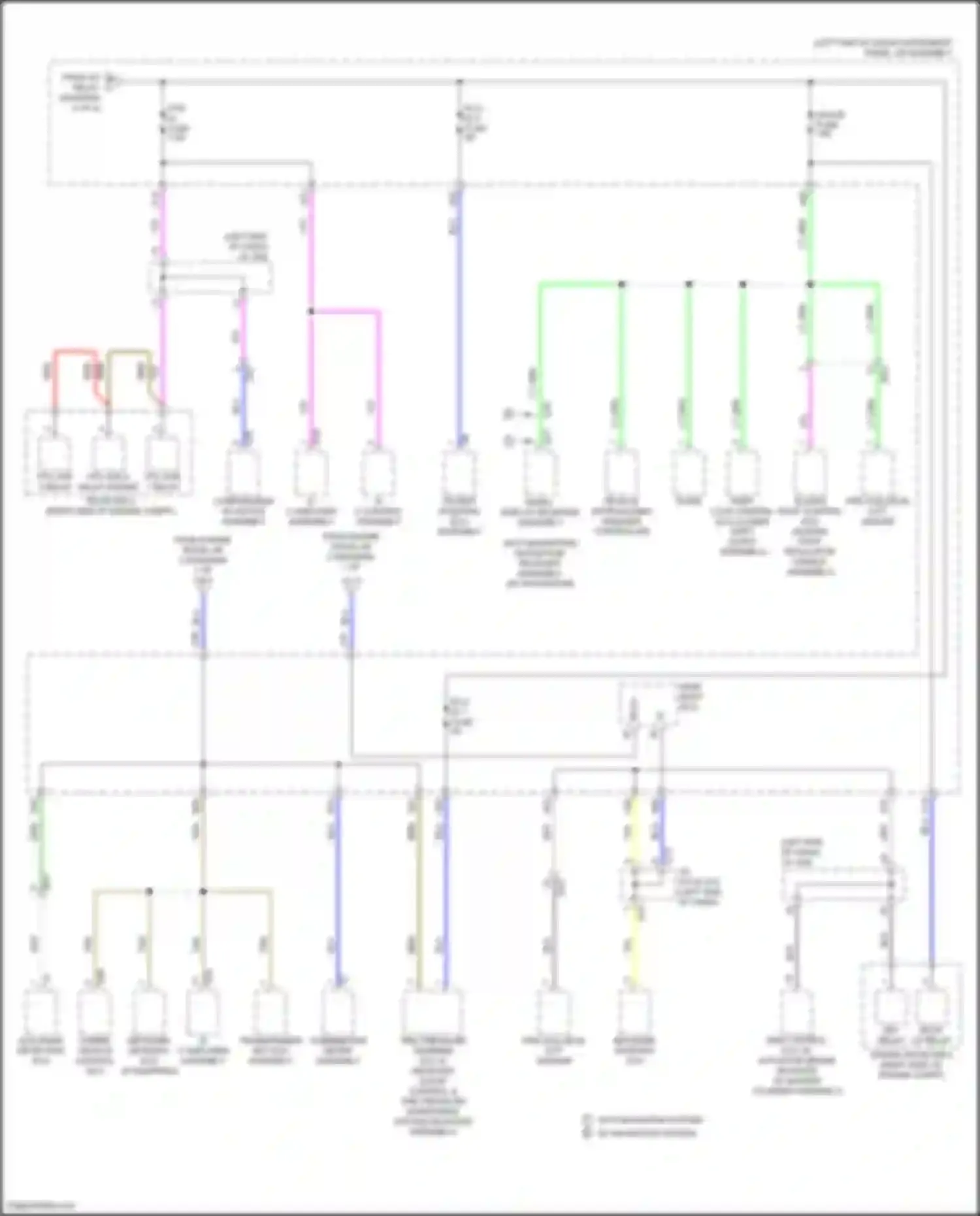 Aqua Toyota I facelift 2 (2017-2021): Power distribution circuit (4 of 4)
