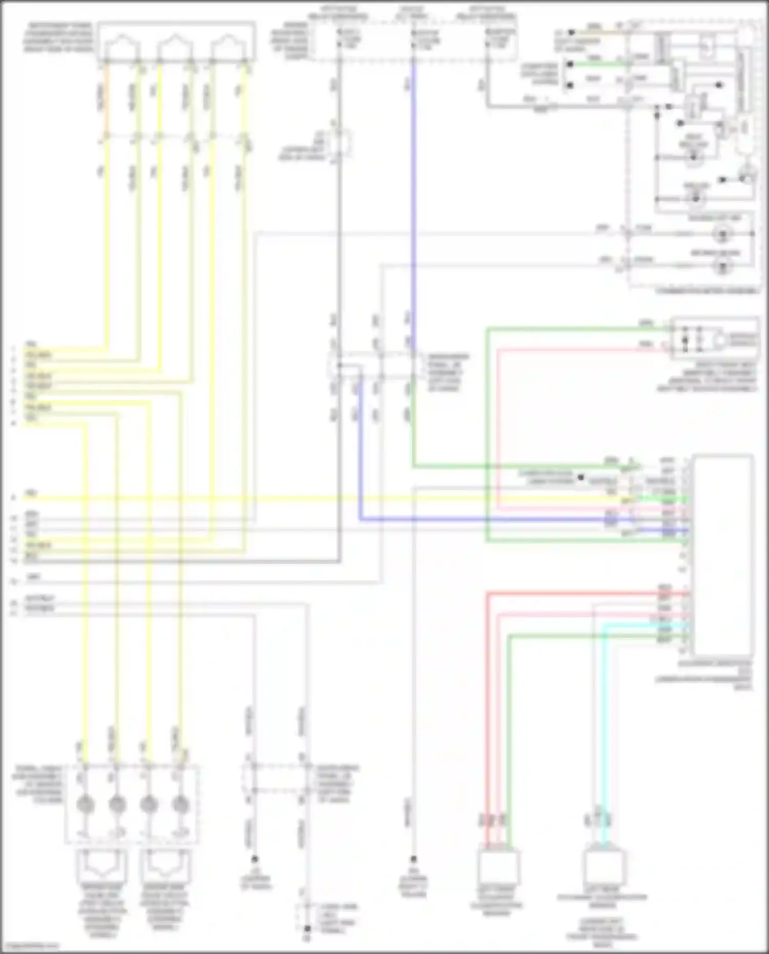 Aqua Toyota I facelift 2 (2017-2021): Supplemental restraint circuit (2 of 2)