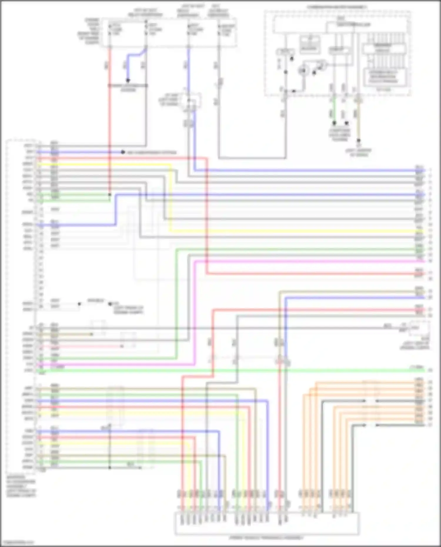 Aqua Toyota I facelift 2 (2017-2021): Transmission circuit (1 of 2)