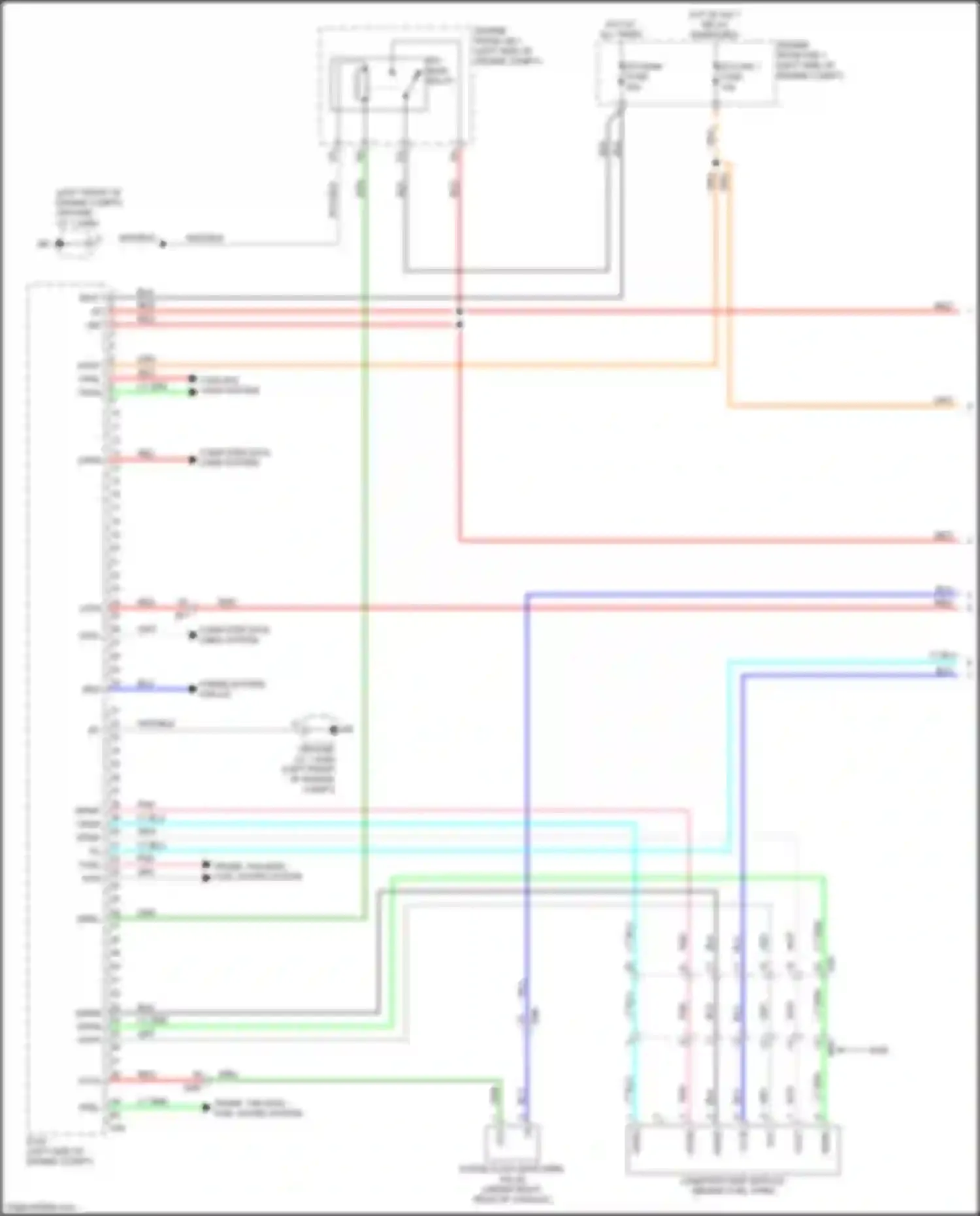 Aqua Toyota II (2021-2024): Wiring diagram engine performance 1.8l hybrid, engine controls circuit (1 of 6)