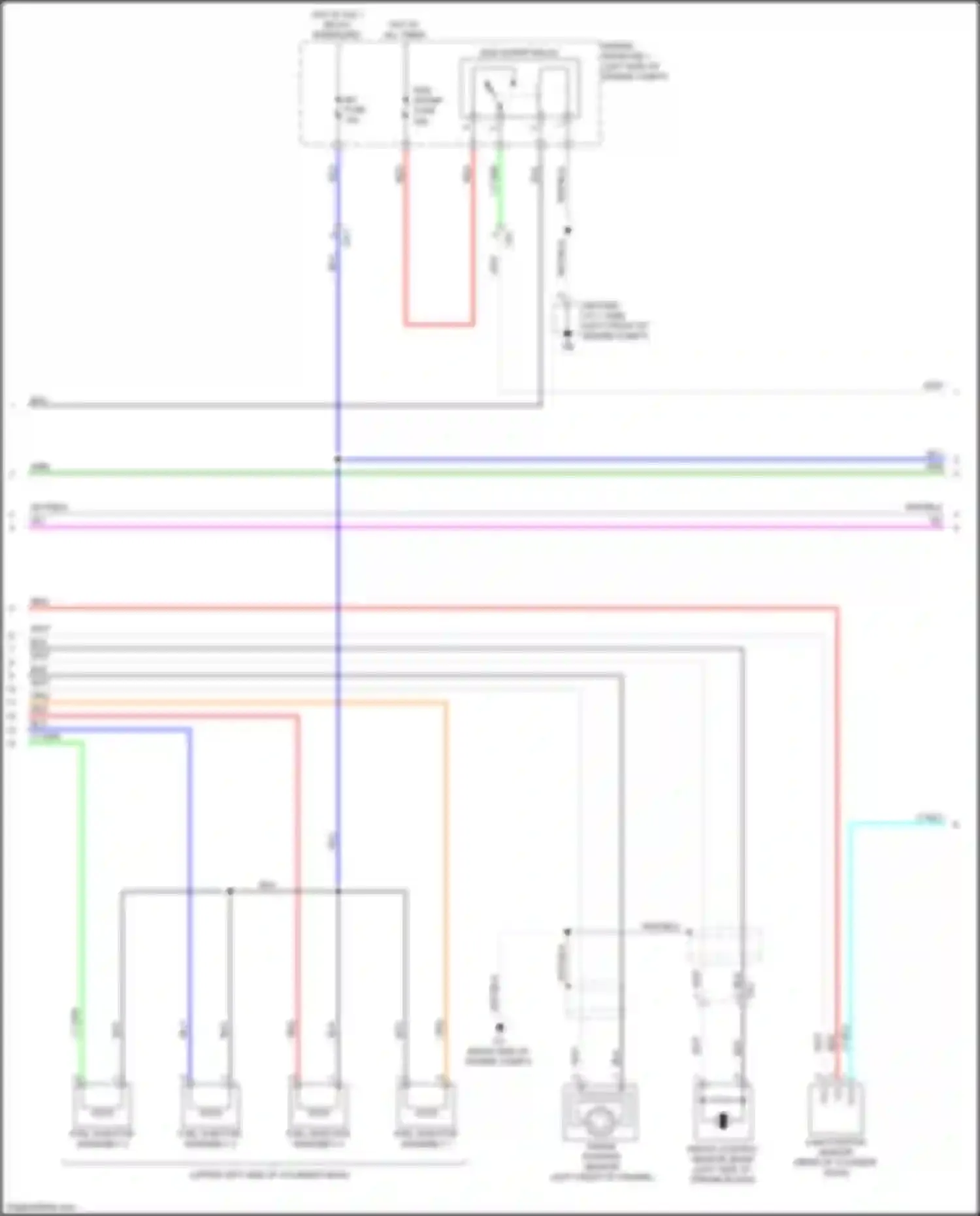 Aqua Toyota II (2021-2024): Wiring diagram engine performance 1.8l hybrid, engine controls circuit (5 of 6)