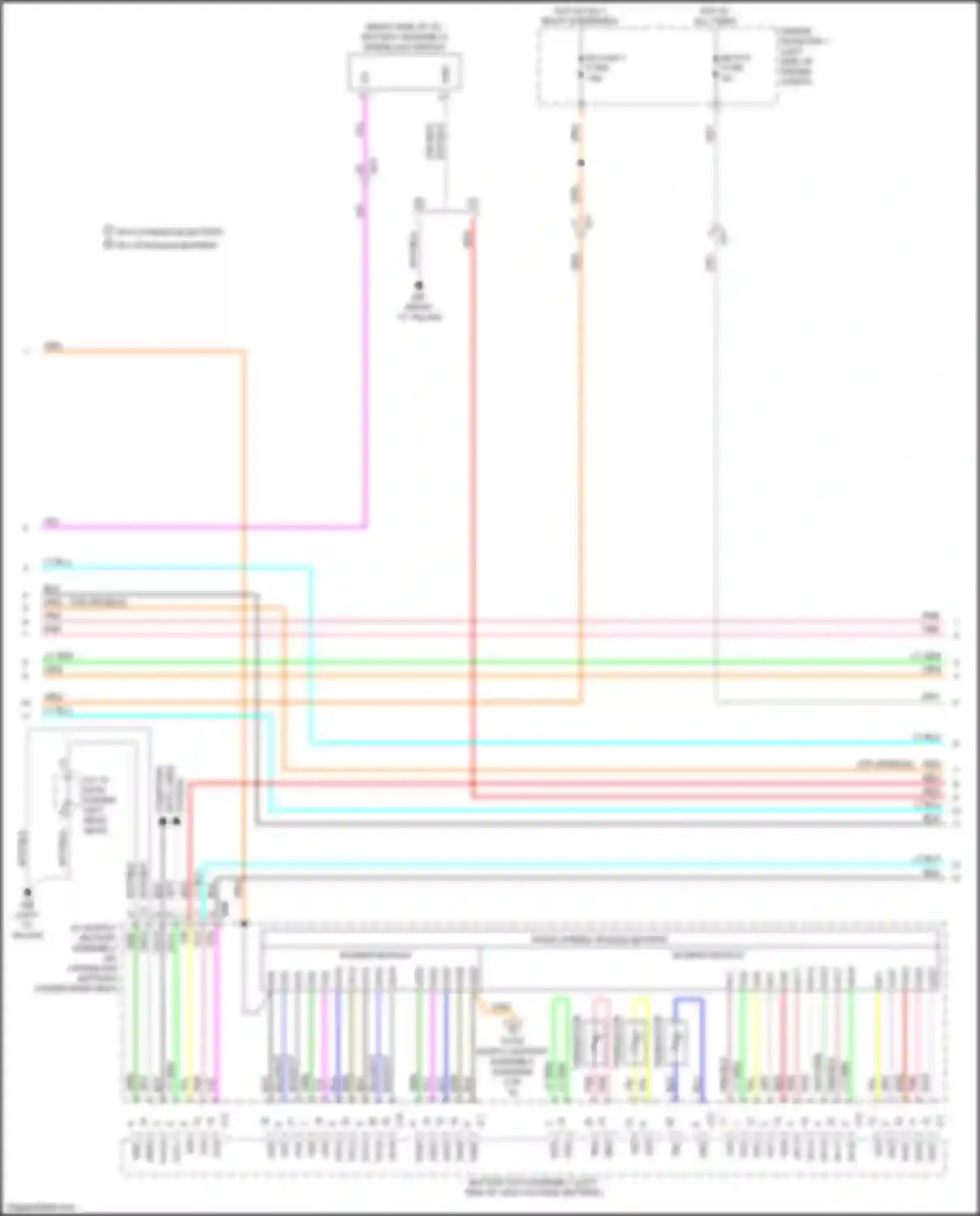 Aqua Toyota II (2021-2024): Wiring diagram engine performance 1.8l hybrid, hybrid system circuit (2 of 8)