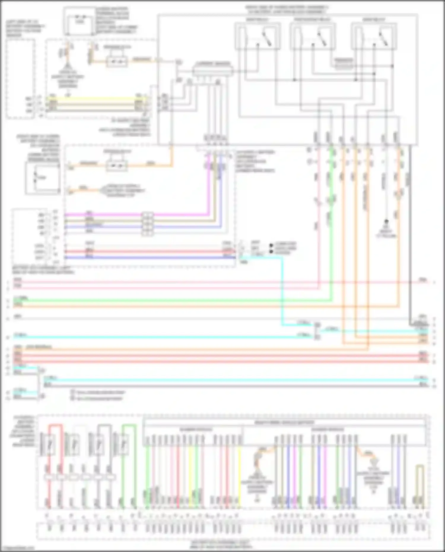 Aqua Toyota II (2021-2024): Wiring diagram engine performance 1.8l hybrid, hybrid system circuit (3 of 8)