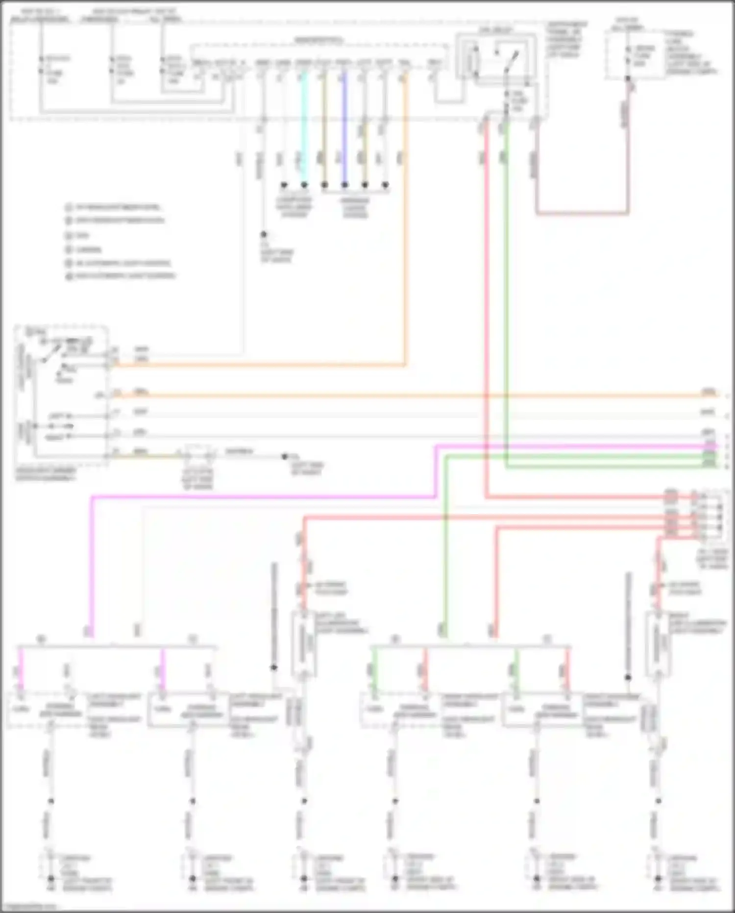 Aqua Toyota II (2021-2024): Exterior lamps circuit (1 of 3)