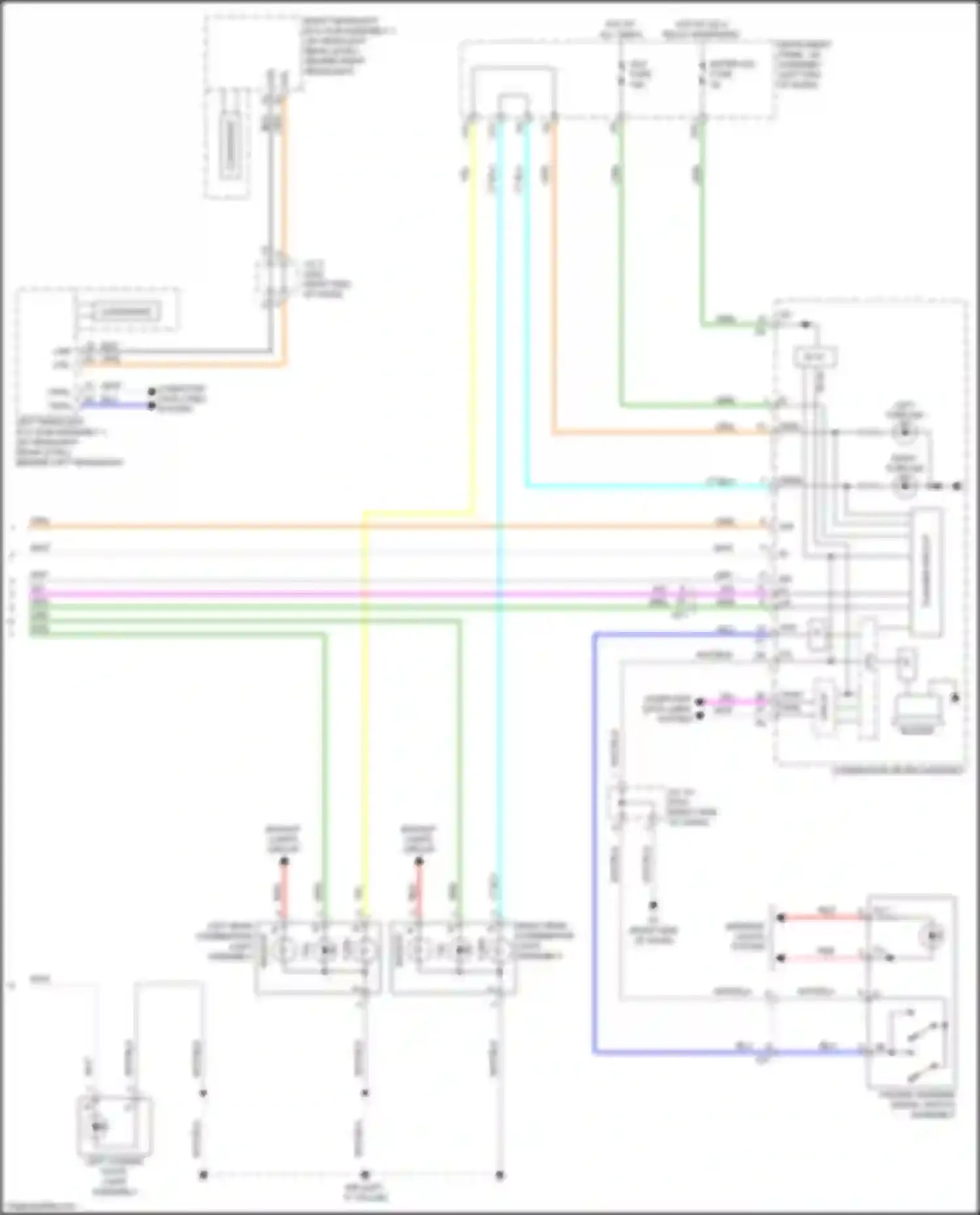 Aqua Toyota II (2021-2024): Exterior lamps circuit (3 of 3)